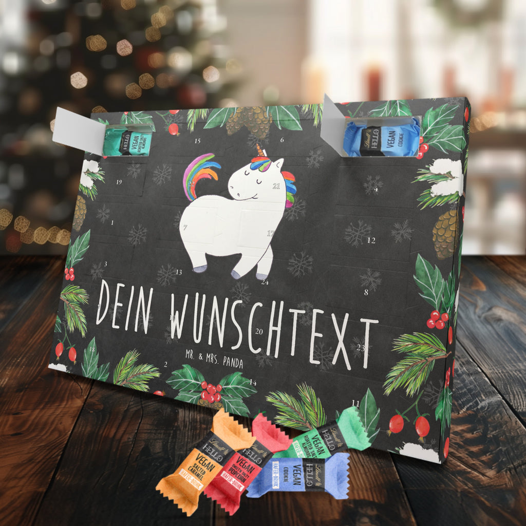 Personalisierter veganer Adventskalender Einhorn Stolzieren Personalisierter veganer Adventskalender, Einhorn, Einhörner, Einhorn Deko, Pegasus, Unicorn, stolz, anders, bunt, Pferd, Reiter, Reiten, Freundin, Geschenk