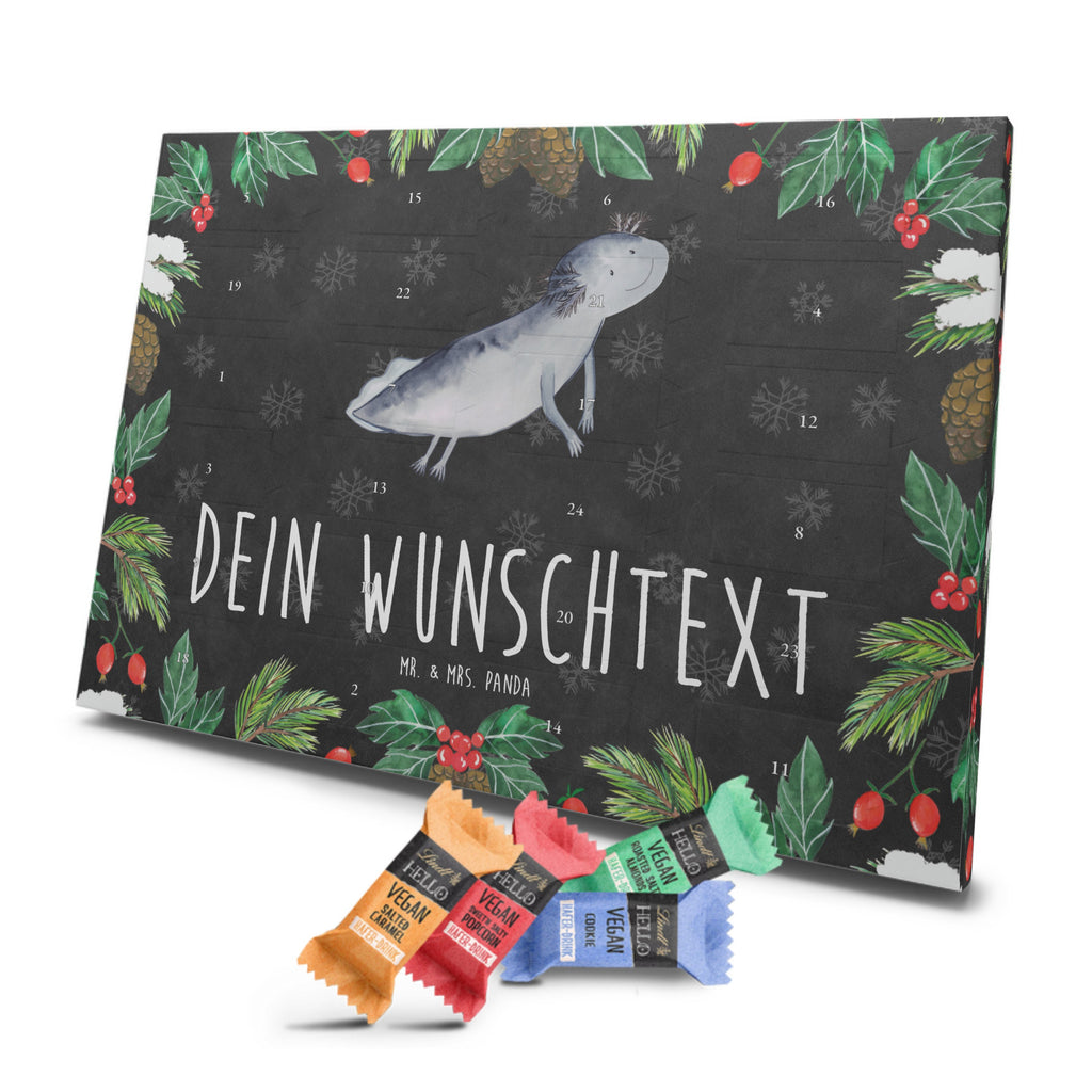 Personalisierter veganer Adventskalender Axolotl Schwimmen Personalisierter veganer Adventskalender, Axolotl, Molch, Axolot, Schwanzlurch, Lurch, Lurche, Problem, Probleme, Lösungen, Motivation