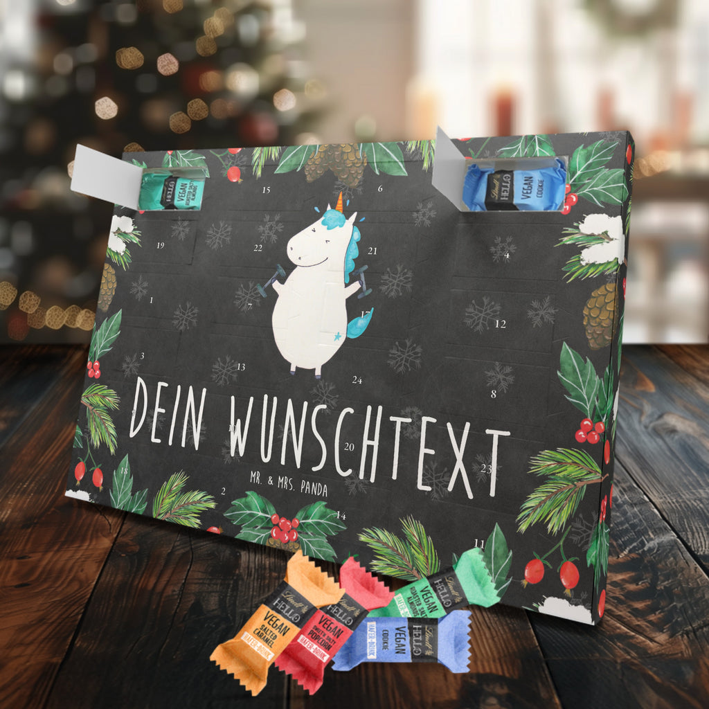 Personalisierter veganer Adventskalender Einhorn Fitness Personalisierter veganer Adventskalender, Einhorn, Einhörner, Einhorn Deko, Pegasus, Unicorn, Gym, Fitness, Fitnessstudio, Diät, Abnehmen, Sport, Pumpen, Geräte, Sixpack