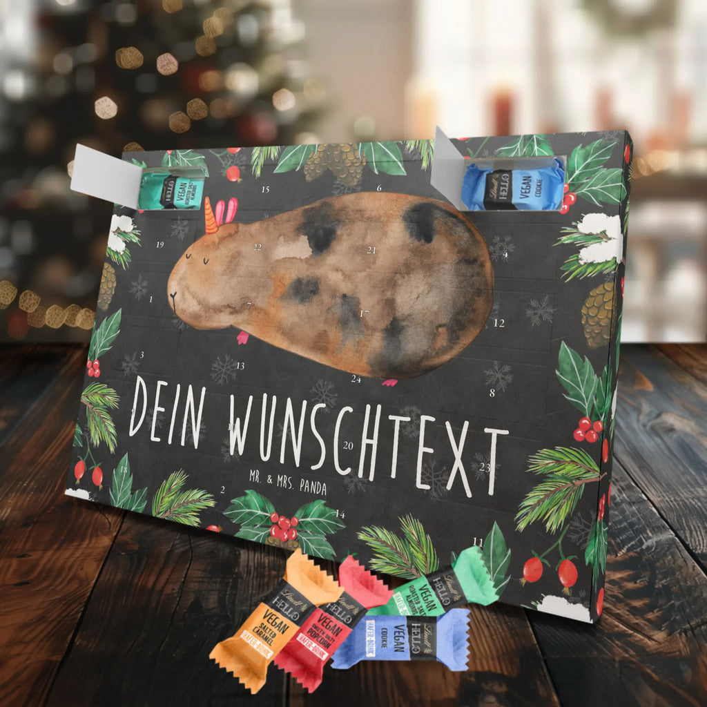 Personalisierter veganer Adventskalender Einhorn Meerschweinchen Personalisierter veganer Adventskalender, Einhorn, Einhörner, Einhorn Deko, Pegasus, Unicorn, Meerhörnchen, Meericorn, Meerschwein, Meerschweinchen