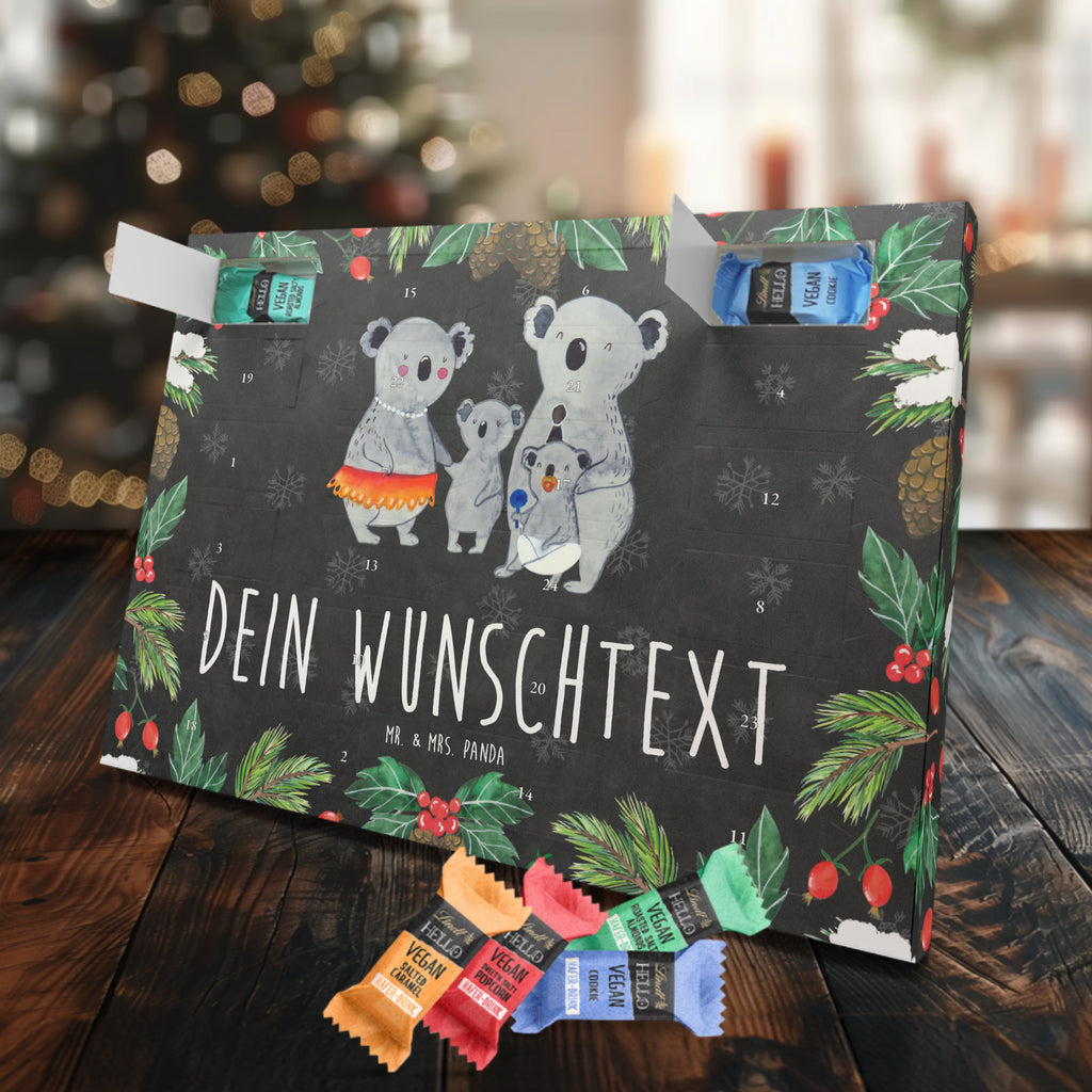 Personalisierter veganer Adventskalender Koala Familie Personalisierter veganer Adventskalender, Familie, Vatertag, Muttertag, Bruder, Schwester, Mama, Papa, Oma, Opa, Koala, Koalas, Family, Kinder, Geschwister, Familienleben