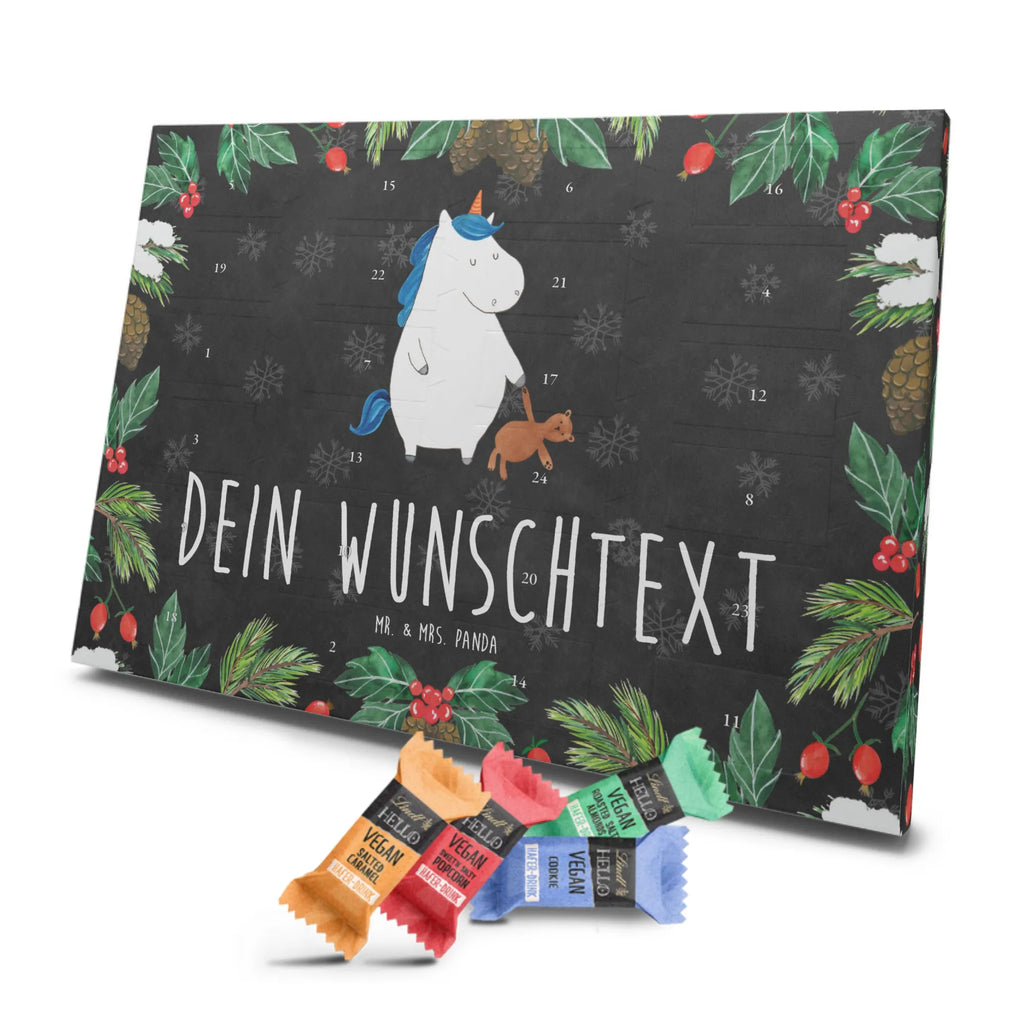 Personalisierter veganer Adventskalender Einhorn Teddy Personalisierter veganer Adventskalender, Einhorn, Einhörner, Einhorn Deko, Pegasus, Unicorn, schlafen, gute Nacht, Single, Bett, Träumen, Freundin, Singleleben