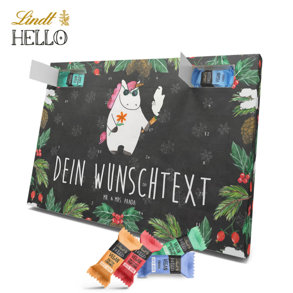 Personalisierter veganer Adventskalender Einhorn Woodstock Personalisierter veganer Adventskalender, Einhorn, Einhörner, Einhorn Deko, Pegasus, Unicorn, Kiffen, Joint, Zigarette, Alkohol, Party, Spaß. lustig, witzig, Woodstock