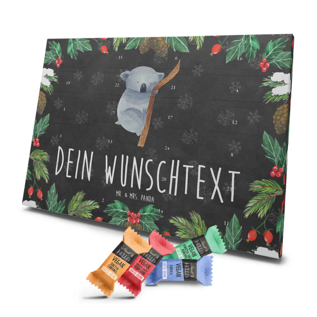 Personalisierter veganer Adventskalender Koalabär Personalisierter veganer Adventskalender, Tiermotive, Gute Laune, lustige Sprüche, Tiere, Koala, träumen, Traum, schlafen, Schlafzimmer, Traumland, Bär, Koalabär