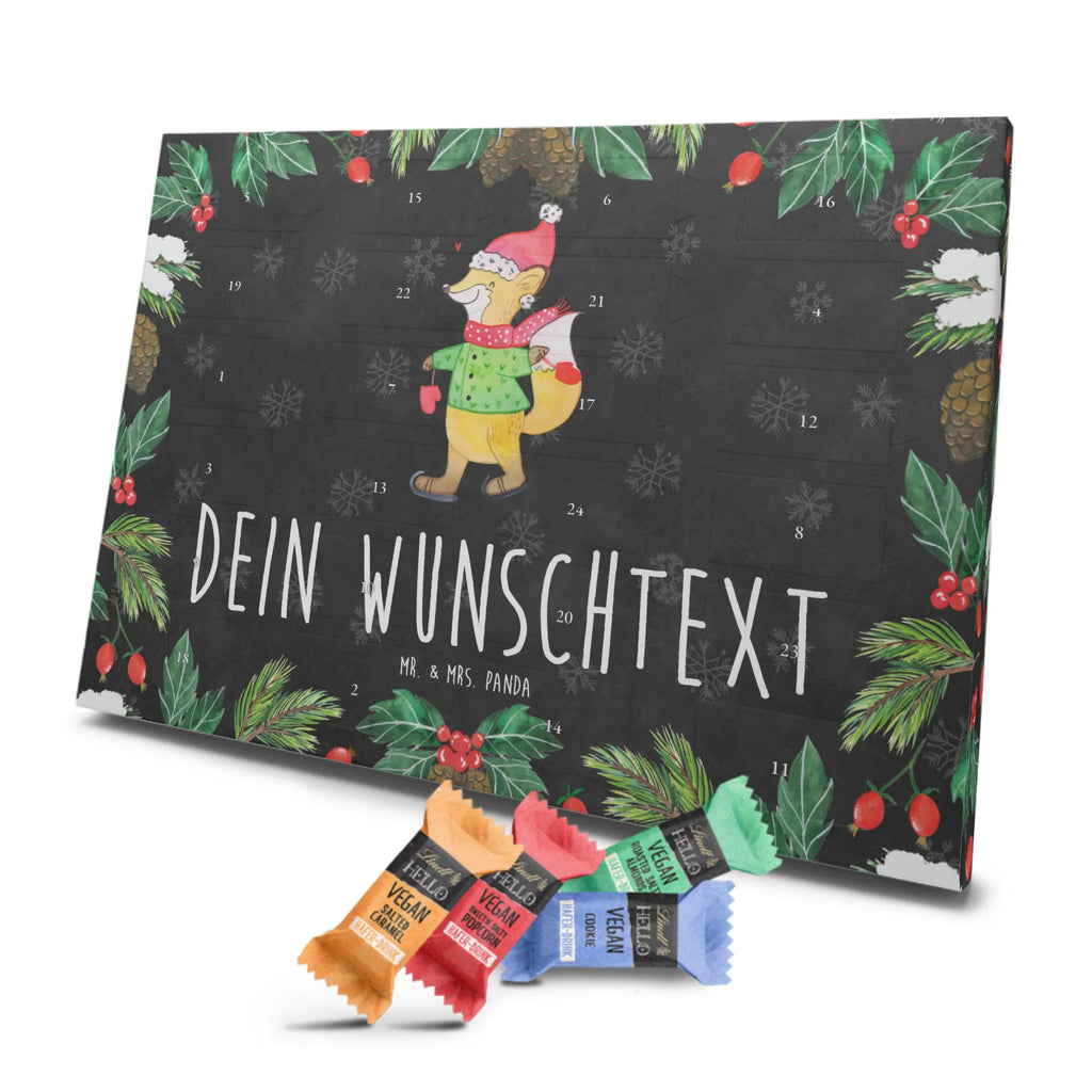 Personalisierter veganer Adventskalender Fuchs  Schlittschuhe Personalisierter veganer Adventskalender, Winter, Weihnachten, Weihnachtsdeko, Nikolaus, Advent, Heiligabend, Wintermotiv, Weihnachtsmann, Weihnachtstage, Weihnachtsbaum, Tannenbaum, Weihnachtszeit