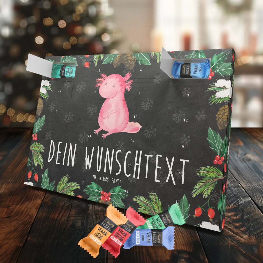 Personalisierter veganer Adventskalender Axolotl null Personalisierter veganer Adventskalender, Axolotl, Molch, Axolot, vergnügt, fröhlich, zufrieden, Lebensstil, Weisheit, Lebensweisheit, Liebe, Freundin