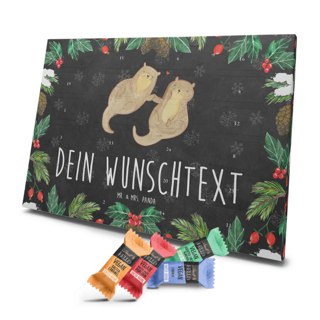 Personalisierter veganer Adventskalender Otter Hände halten Personalisierter veganer Adventskalender, Otter, Fischotter, Seeotter, Otter Seeotter See Otter