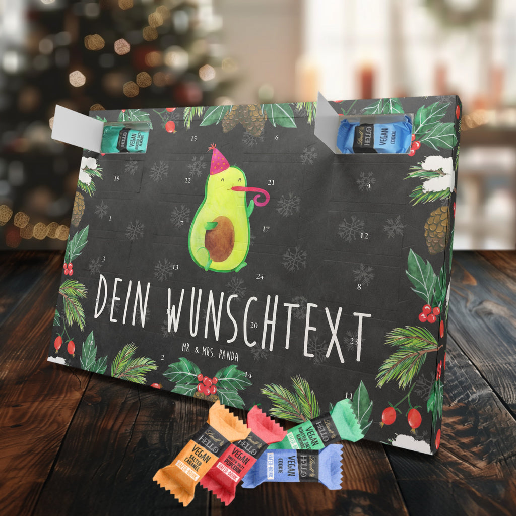 Personalisierter veganer Adventskalender Avocado Feier Personalisierter veganer Adventskalender, Avocado, Veggie, Vegan, Gesund, Party, Feierlichkeit, Feier, Fete, Geburtstag, Gute Laune, Tröte