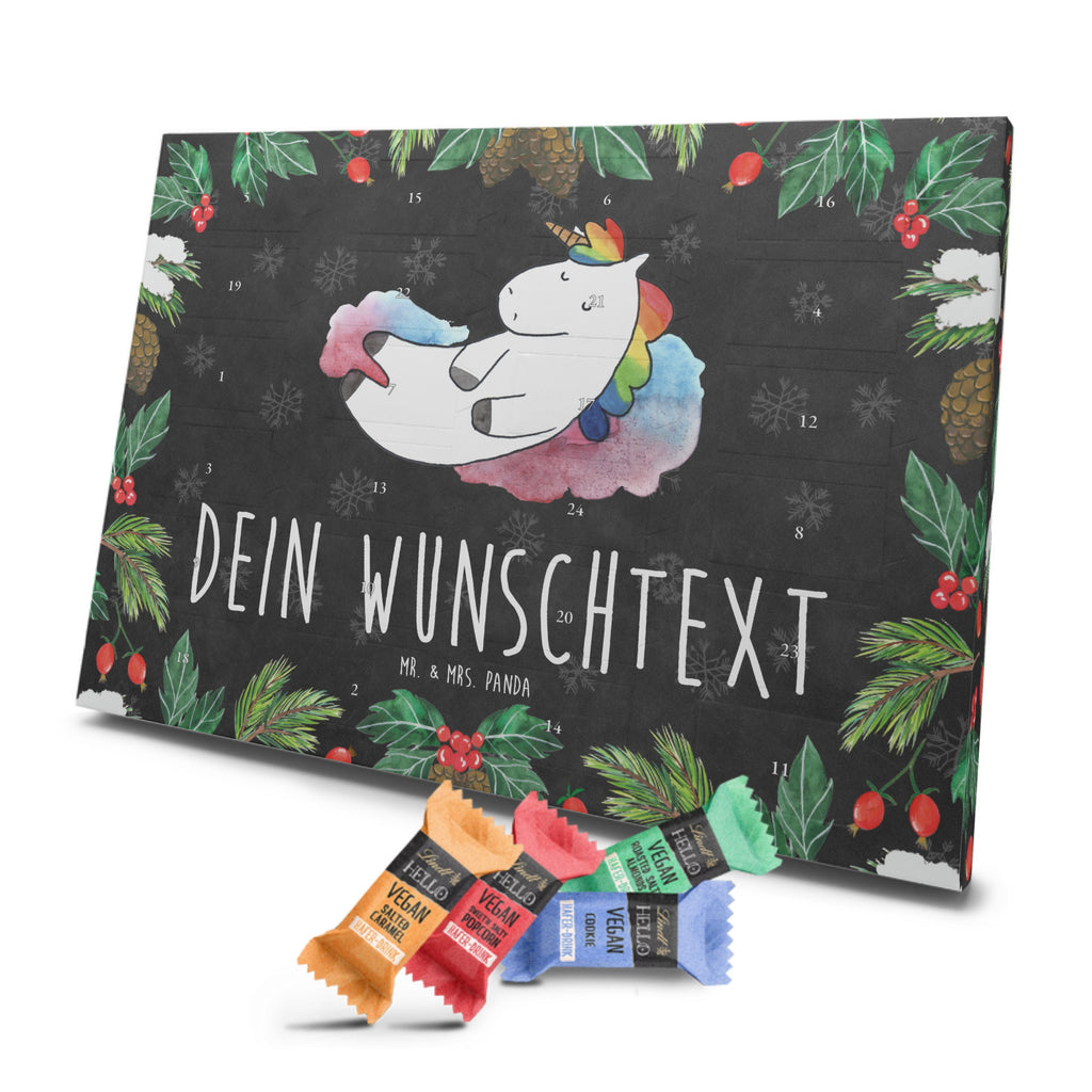 Personalisierter veganer Adventskalender Einhorn Wolke 7 Personalisierter veganer Adventskalender, Einhorn, Einhörner, Einhorn Deko, Pegasus, Unicorn, verliebt, Menschen, witzig, lustig, Geschenk, Glaube, Realität, Lächeln