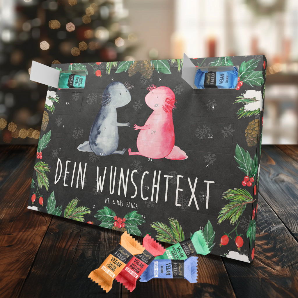 Personalisierter veganer Adventskalender Axolotl Liebe Personalisierter veganer Adventskalender, Axolotl, Molch, Axolot, Schwanzlurch, Lurch, Lurche, Liebe, große Liebe, Liebesbeweis, Freund, Verlobter, Ehemann, Jahrestag, Valentinstag