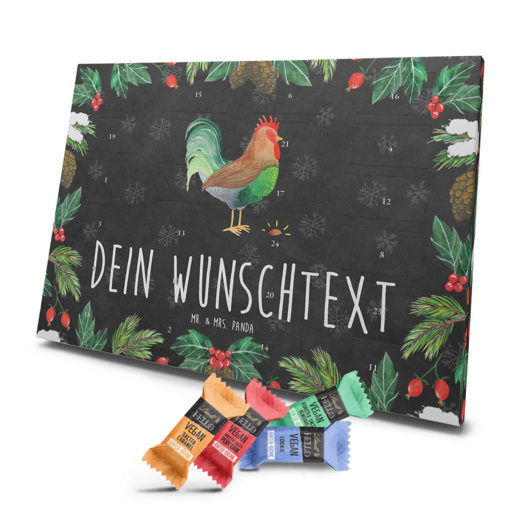 Personalisierter veganer Adventskalender Hahn Korn Personalisierter veganer Adventskalender, Bauernhof, Hoftiere, Landwirt, Landwirtin, Hahn, Korn, Henne, Eier, Natur