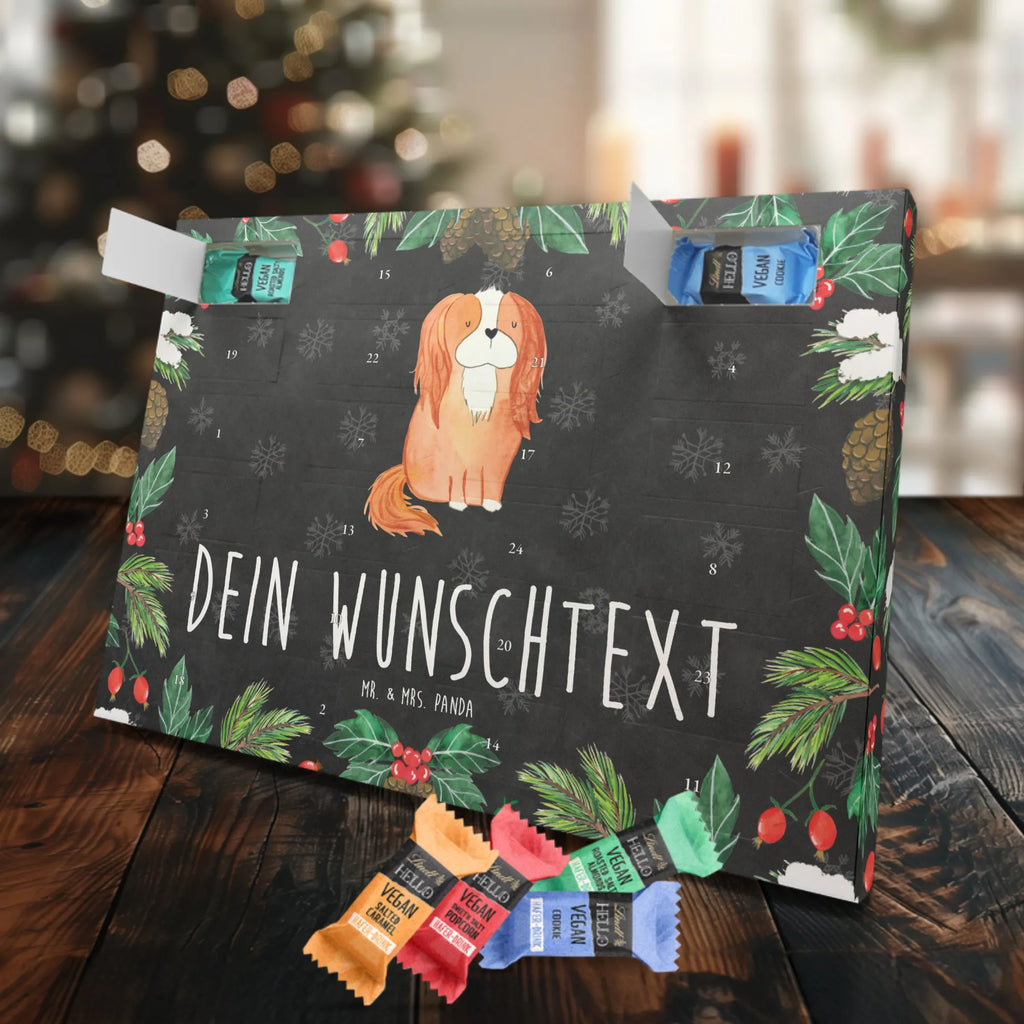 Personalisierter veganer Adventskalender Hund Cavalier King Charles Spaniel Personalisierter veganer Adventskalender, Hund, Hundemotiv, Haustier, Hunderasse, Tierliebhaber, Hundebesitzer, Sprüche, Cavalier King Charles Spaniel, Cockerspaniel, Spaniel, Spruch, schönster Hund