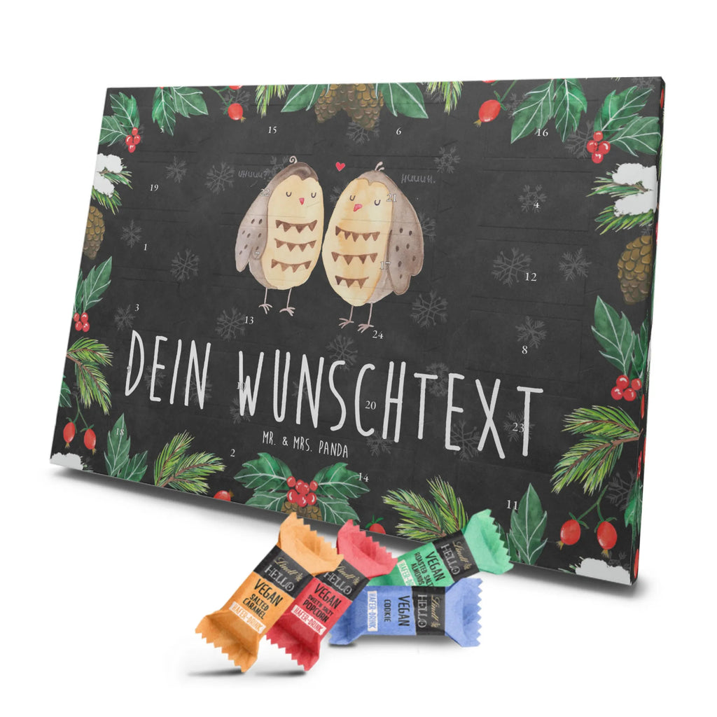 Personalisierter veganer Adventskalender Eulen Liebe Personalisierter veganer Adventskalender, Eule, Eule Deko, Liebe, Hochzeit Spruch, Owl, All you need is love, Liebe Spruch, Freundin Geschenk, Freund, Wortspiel lustig