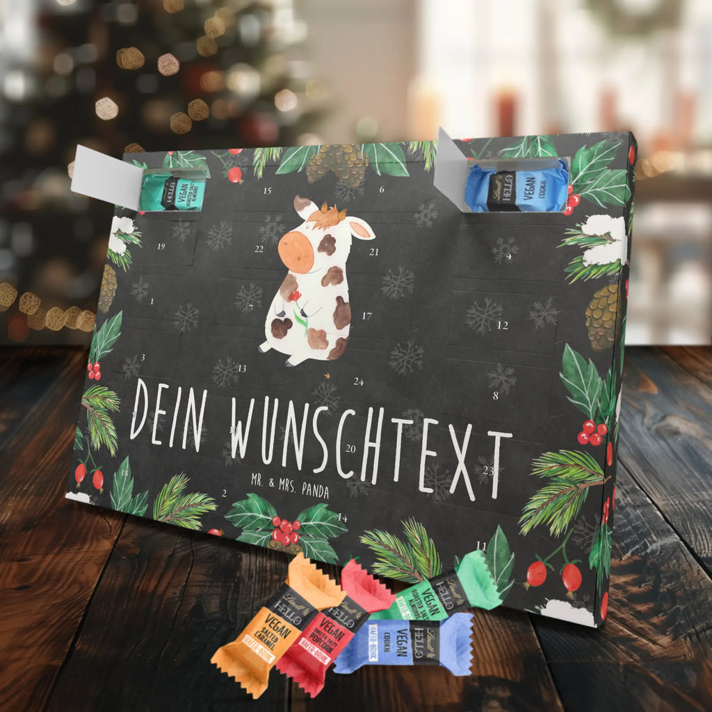 Personalisierter veganer Adventskalender Kuh Personalisierter veganer Adventskalender, Bauernhof, Hoftiere, Landwirt, Landwirtin, Kuh, Kühe, Träume, Flausen, Spruch, Magie, Motivtion, Hof, Milch, Milchkuh