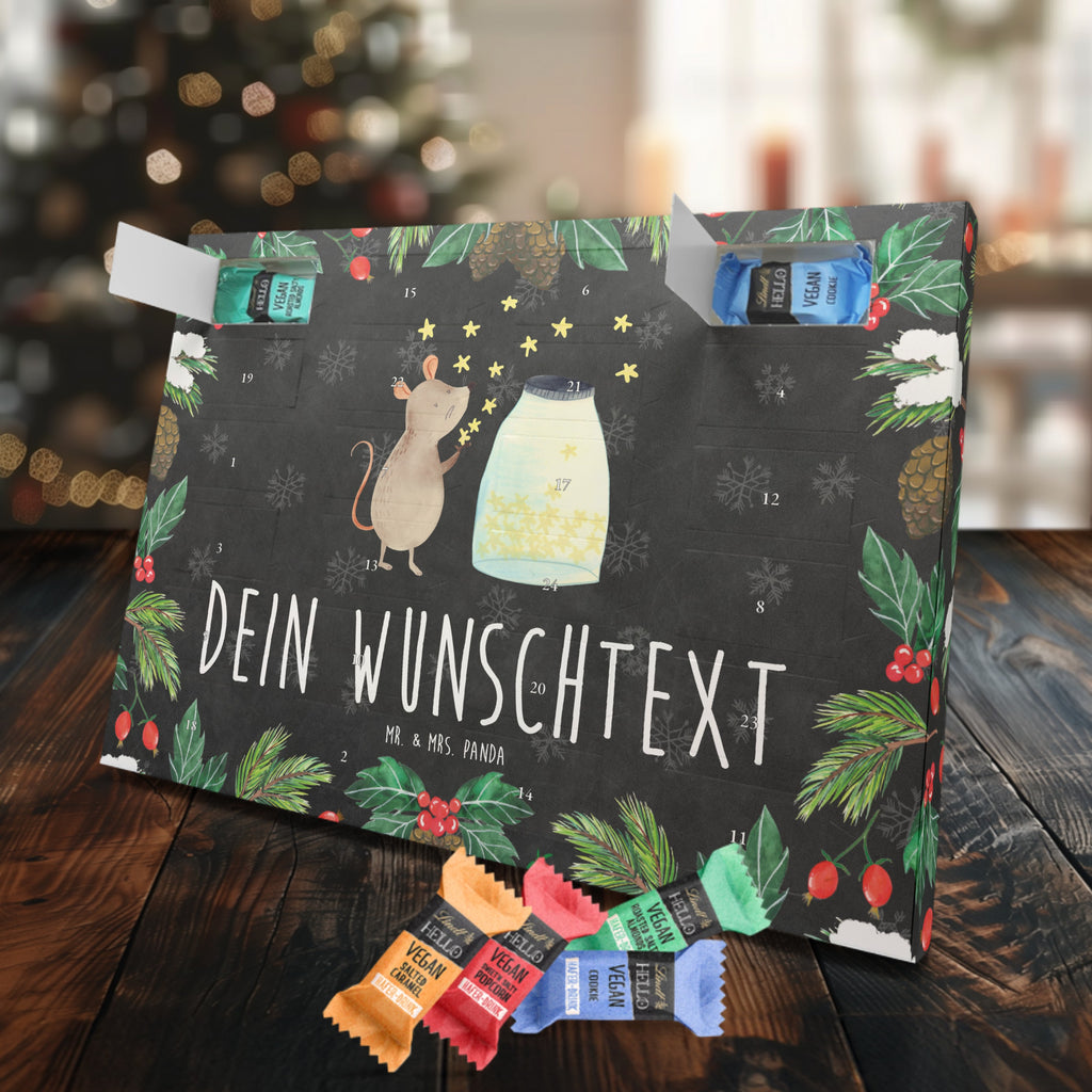 Personalisierter veganer Adventskalender Maus Sterne Personalisierter veganer Adventskalender, Tiermotive, Gute Laune, lustige Sprüche, Tiere, Maus, Sterne, Wunsch, Kind, Taufe, Taufgeschenk, Geburt, Schwangerschaft, erstes Kind, Kindergeburtstag, Geburtstag, Hoffnung, Träume