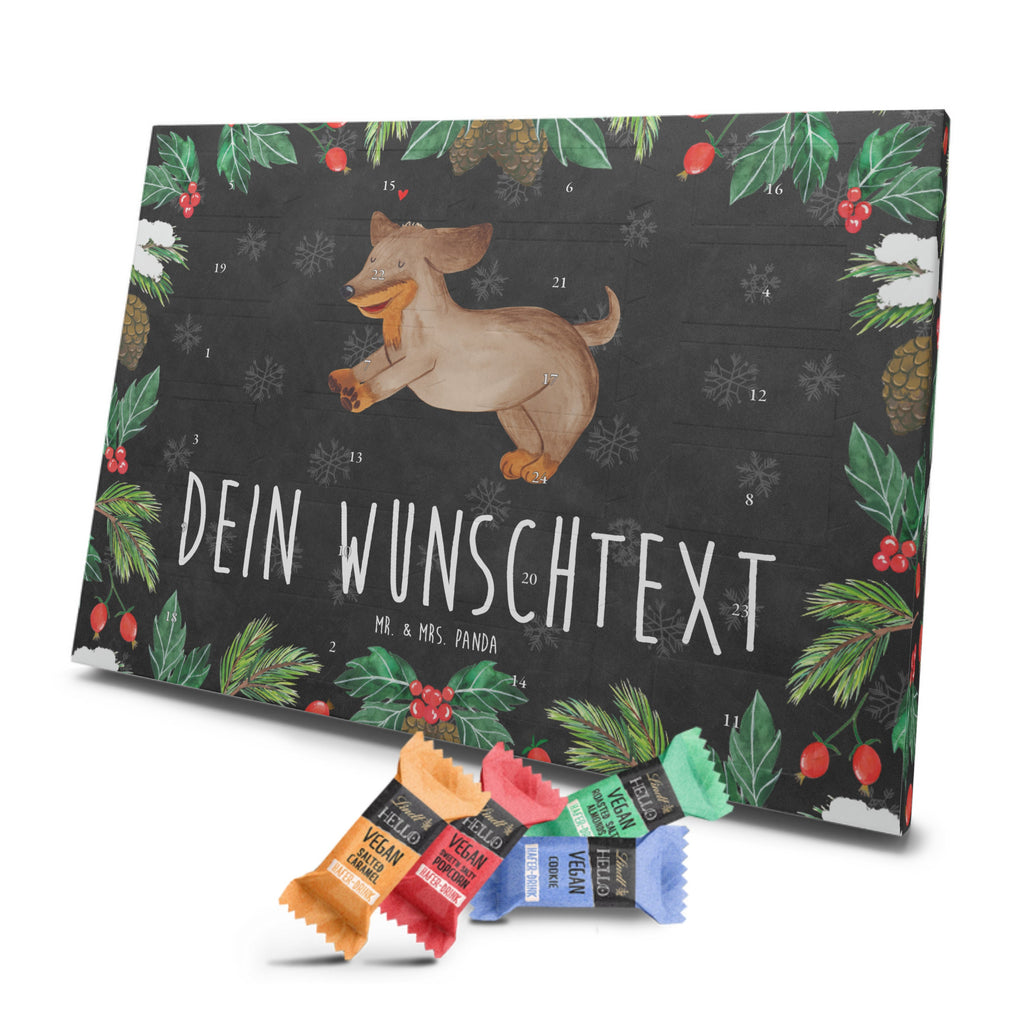 Personalisierter veganer Adventskalender Hund Dackel Personalisierter veganer Adventskalender, Hund, Hundemotiv, Haustier, Hunderasse, Tierliebhaber, Hundebesitzer, Sprüche, Hunde, Dackel, Dachshund, happy dog