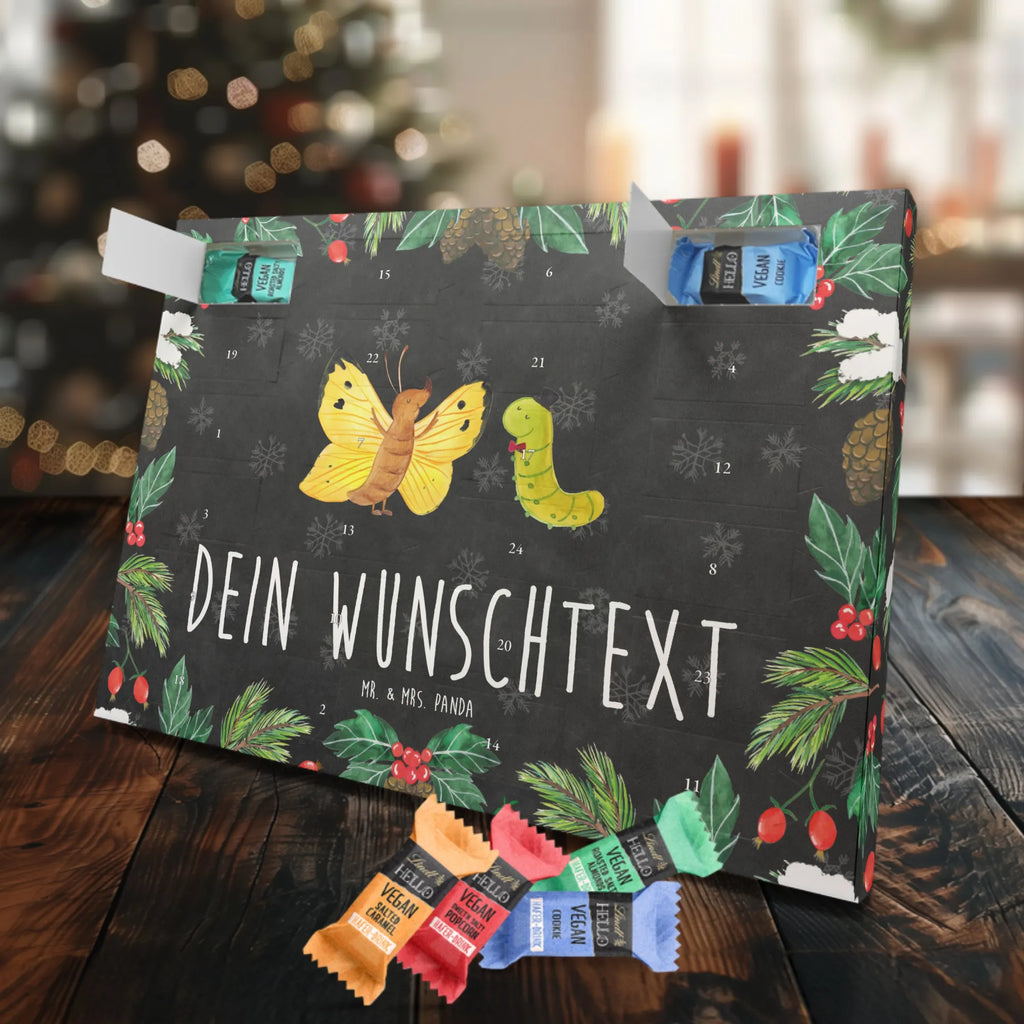 Personalisierter veganer Adventskalender Raupe Schmetterling Personalisierter veganer Adventskalender, Tiermotive, Gute Laune, lustige Sprüche, Tiere, Raupe, Schmetterling, Zitronenfalter, Entwicklung, Erwachsen werden, Kokon, Hut, Hütchen, Schönheit, Aufwachsen