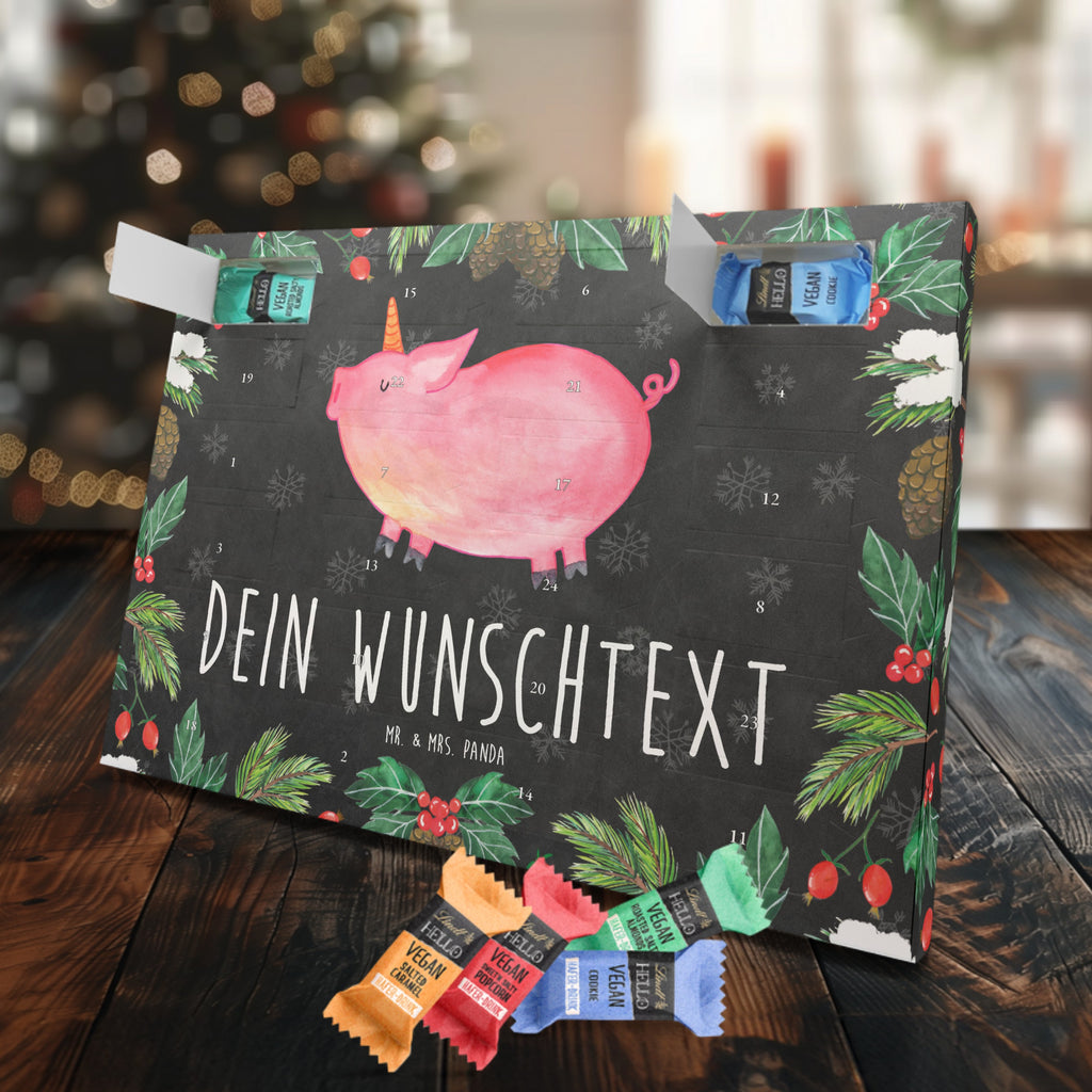 Personalisierter veganer Adventskalender Einhorn Schwein Personalisierter veganer Adventskalender, Einhorn, Einhörner, Einhorn Deko, Pegasus, Unicorn, Party, Spaß, Schwein, Schweinhorn, Bauer, witzig. lustig, Spruch, geschenk, Pig, Piggy, funny, english, englisch