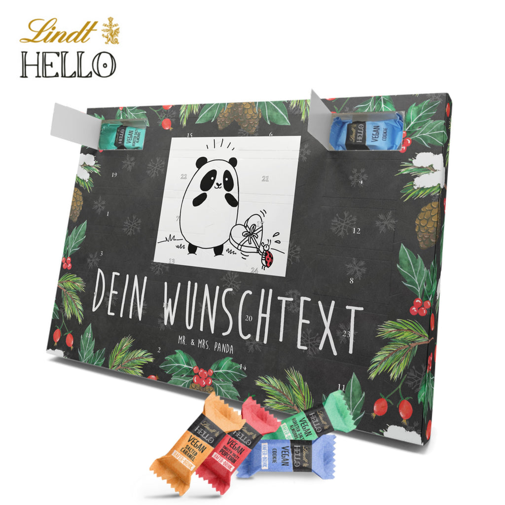 Personalisierter veganer Adventskalender Panda Dankeschön Personalisierter veganer Adventskalender