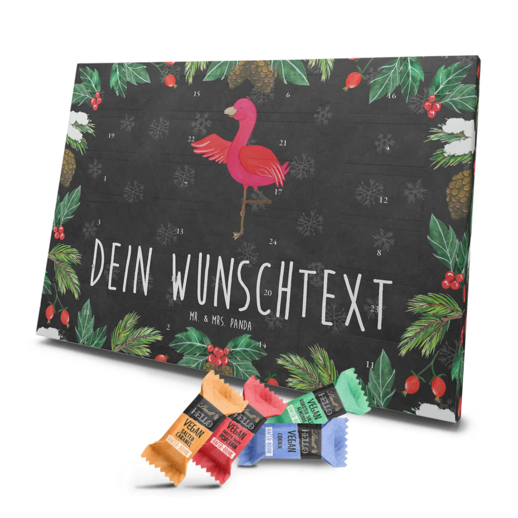 Personalisierter veganer Adventskalender Flamingo Yoga Personalisierter veganer Adventskalender, Flamingo, Vogel, Yoga, Namaste, Achtsamkeit, Yoga-Übung, Entspannung, Ärger, Aufregen, Tiefenentspannung