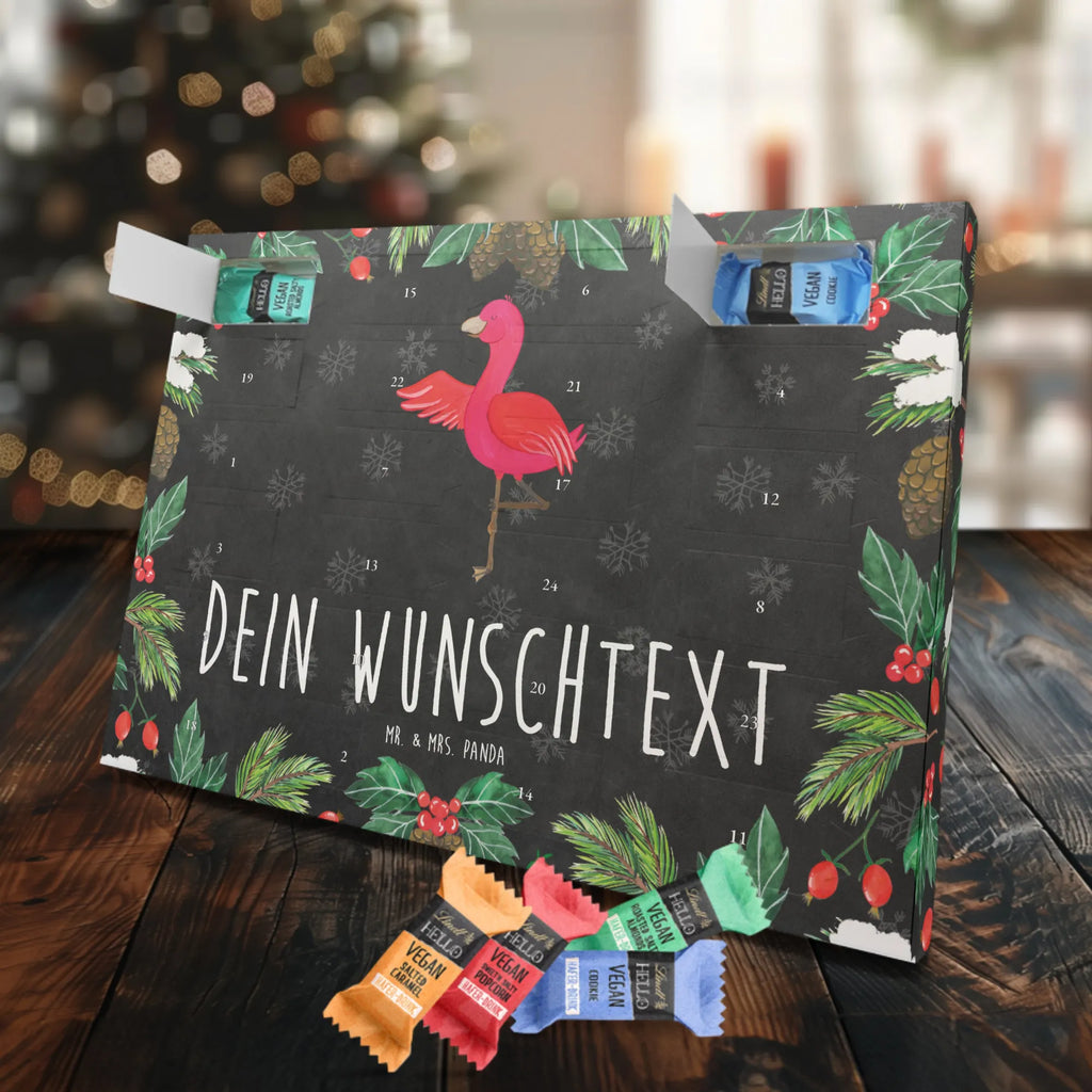 Personalisierter veganer Adventskalender Flamingo Yoga Personalisierter veganer Adventskalender, Flamingo, Vogel, Yoga, Namaste, Achtsamkeit, Yoga-Übung, Entspannung, Ärger, Aufregen, Tiefenentspannung