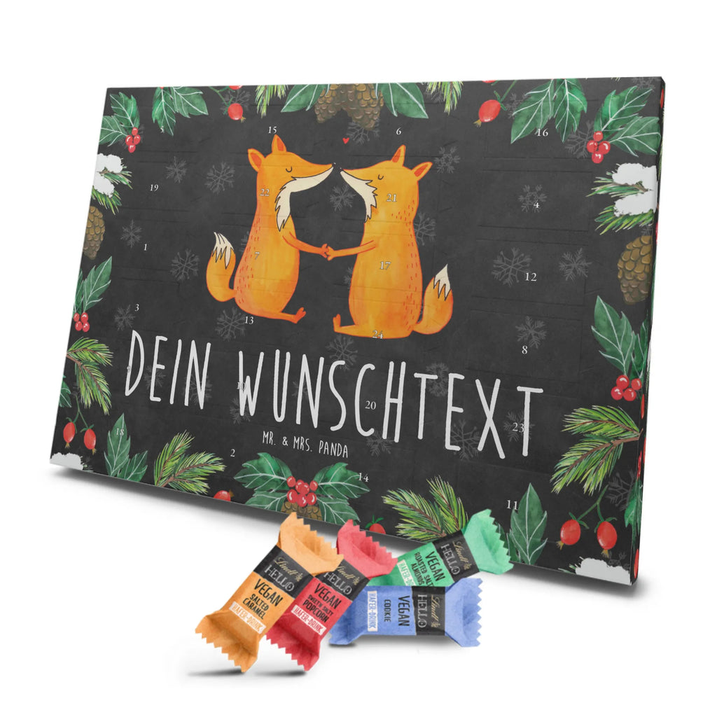 Personalisierter veganer Adventskalender Füchse Liebe Personalisierter veganer Adventskalender, Fuchs, Füchse, Fox, Liebe, Liebespaar, Paar, Partner, Freundin, Freund, Ehe, Verlobte, Ehemann, Ehefrau, Liebesbeweis