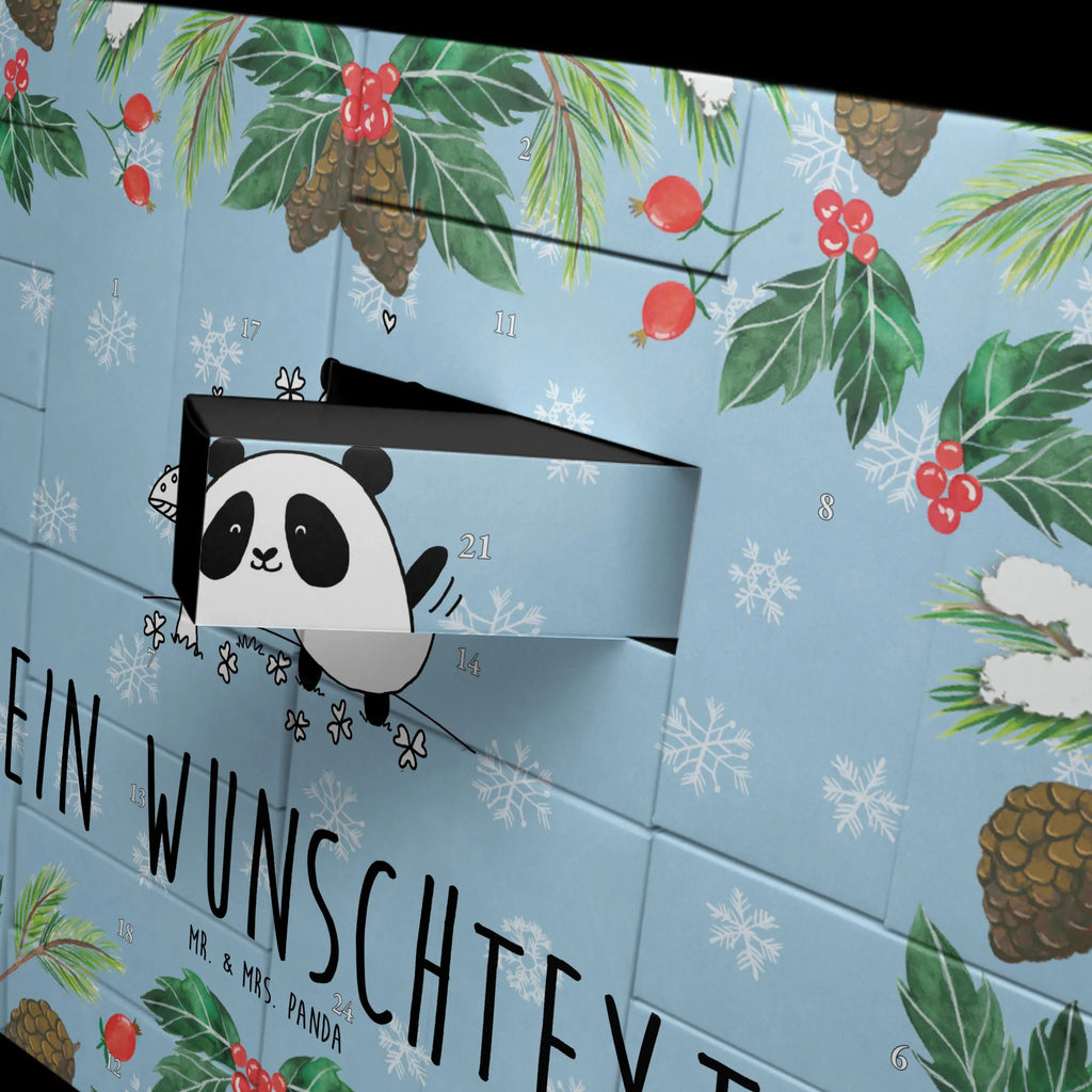 Personalisierter Befüllbarer Adventskalender Panda Glück Befüllbarer Adventskalender, Adventskalender zum selbst befüllen