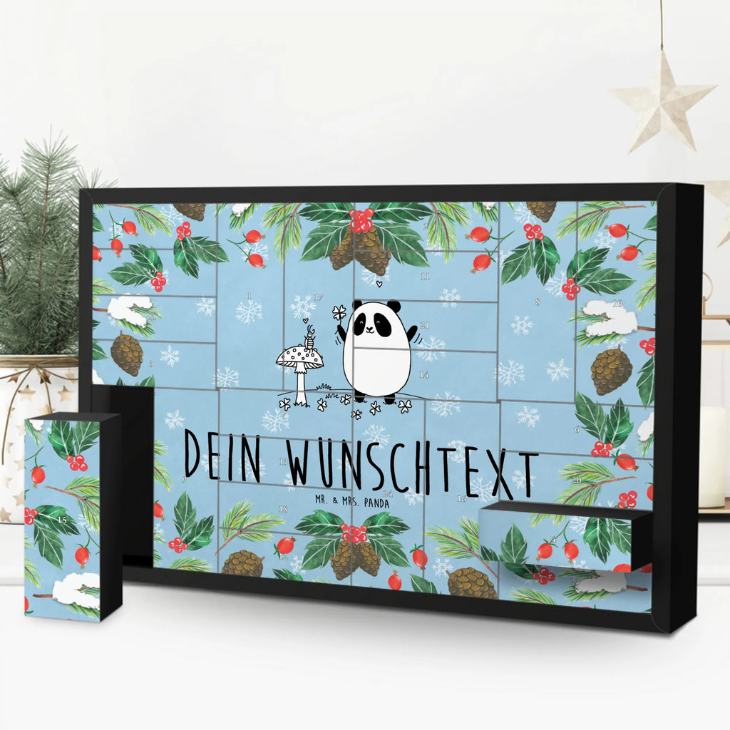 Personalisierter Befüllbarer Adventskalender Panda Glück Befüllbarer Adventskalender, Adventskalender zum selbst befüllen