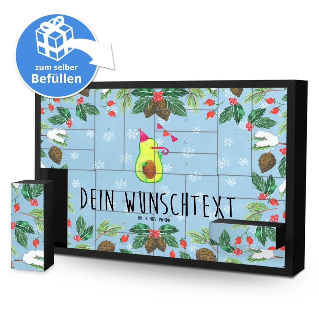 Personalisierter Befüllbarer Adventskalender Avocado Geburtstag Befüllbarer Adventskalender, Adventskalender zum selbst befüllen, Avocado, Veggie, Vegan, Gesund