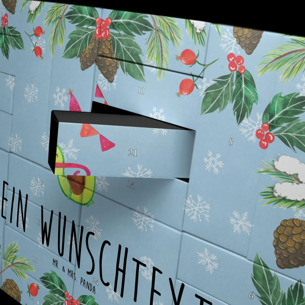 Personalisierter Befüllbarer Adventskalender Avocado Geburtstag Befüllbarer Adventskalender, Adventskalender zum selbst befüllen, Avocado, Veggie, Vegan, Gesund