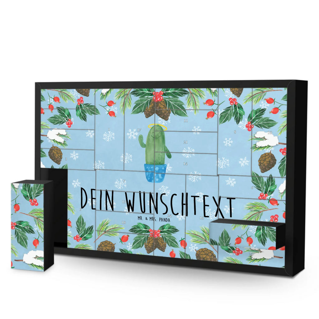 Personalisierter Befüllbarer Adventskalender Kaktus Heilig Befüllbarer Adventskalender, Adventskalender zum selbst befüllen, Kaktus, Kakteen, frech, lustig, Kind, Eltern, Familie, Bruder, Schwester, Schwestern, Freundin, Heiligenschein