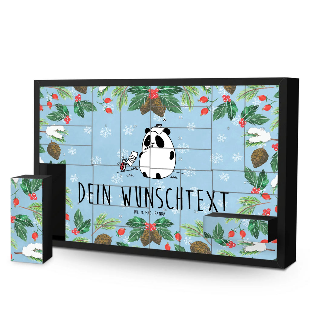 Personalisierter Befüllbarer Adventskalender Panda Gute Besserung Befüllbarer Adventskalender, Adventskalender zum selbst befüllen