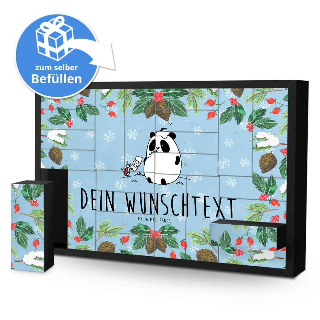 Personalisierter Befüllbarer Adventskalender Panda Gute Besserung Befüllbarer Adventskalender, Adventskalender zum selbst befüllen