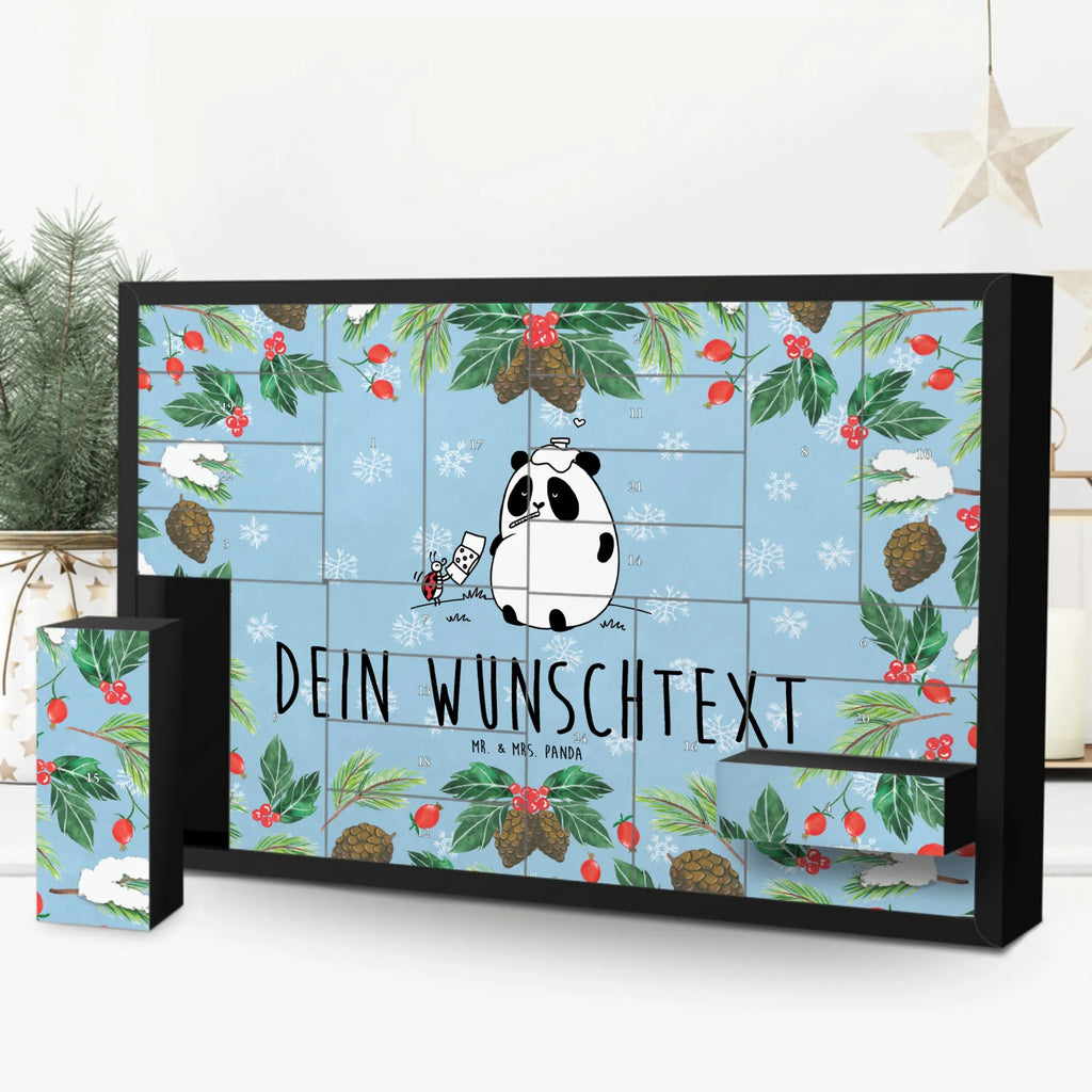 Personalisierter Befüllbarer Adventskalender Panda Gute Besserung Befüllbarer Adventskalender, Adventskalender zum selbst befüllen