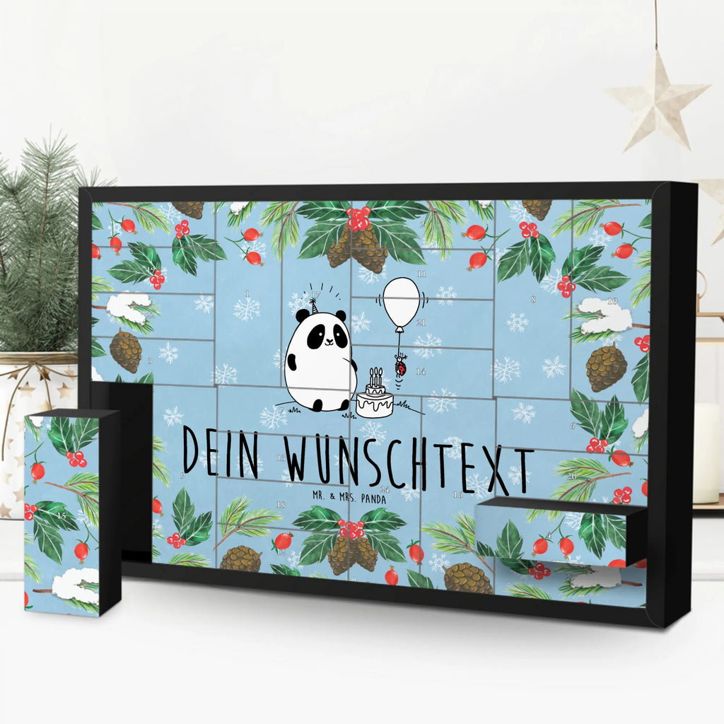 Personalisierter Befüllbarer Adventskalender Panda Geburtstag Befüllbarer Adventskalender, Adventskalender zum selbst befüllen