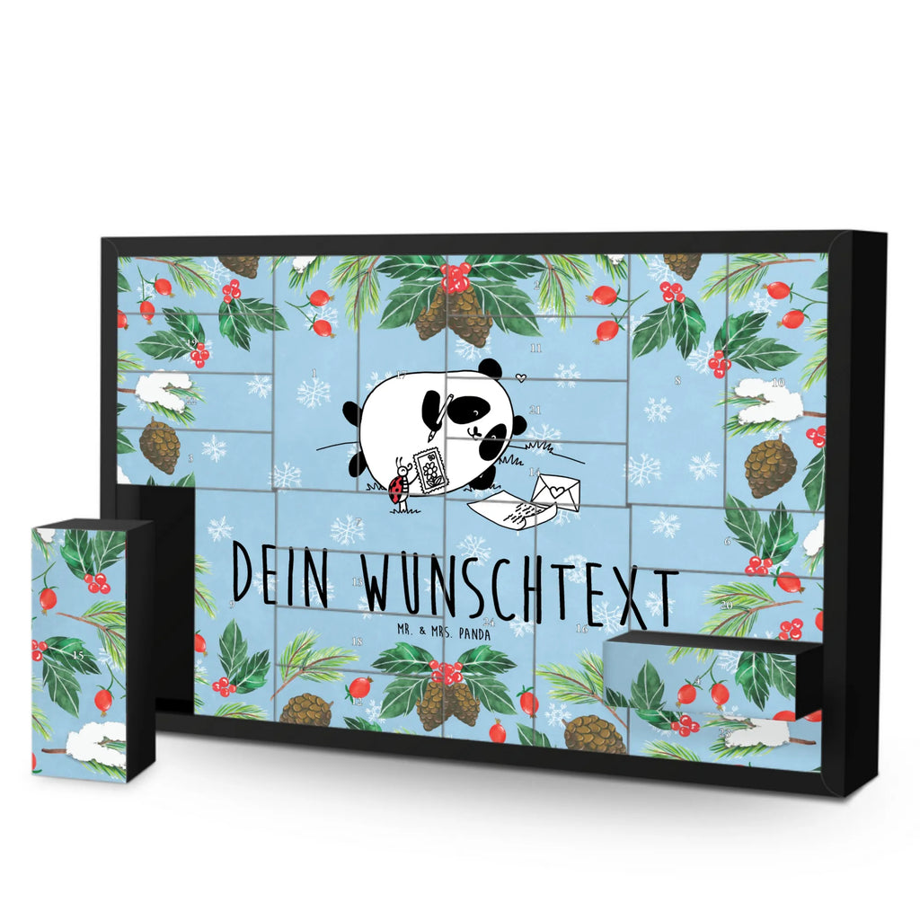 Personalisierter Befüllbarer Adventskalender Panda Vermissen Befüllbarer Adventskalender, Adventskalender zum selbst befüllen