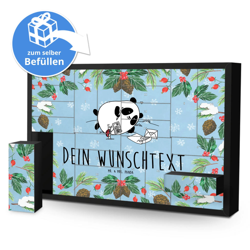 Personalisierter Befüllbarer Adventskalender Panda Vermissen Befüllbarer Adventskalender, Adventskalender zum selbst befüllen