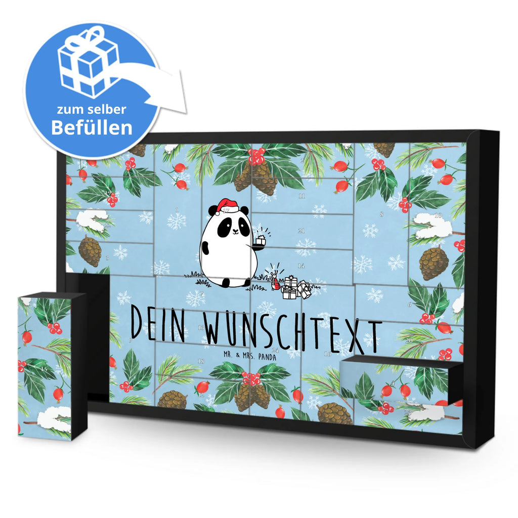 Personalisierter Befüllbarer Adventskalender Panda Weihnachtsgeschenk Befüllbarer Adventskalender, Adventskalender zum selbst befüllen