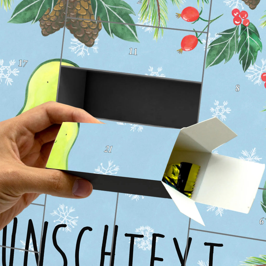 Personalisierter Befüllbarer Adventskalender Avocado Kern Befüllbarer Adventskalender, Adventskalender zum selbst befüllen, Avocado, Veggie, Vegan, Gesund, Avokado, Avocadokern, Kern, Pflanze, Spruch Leben