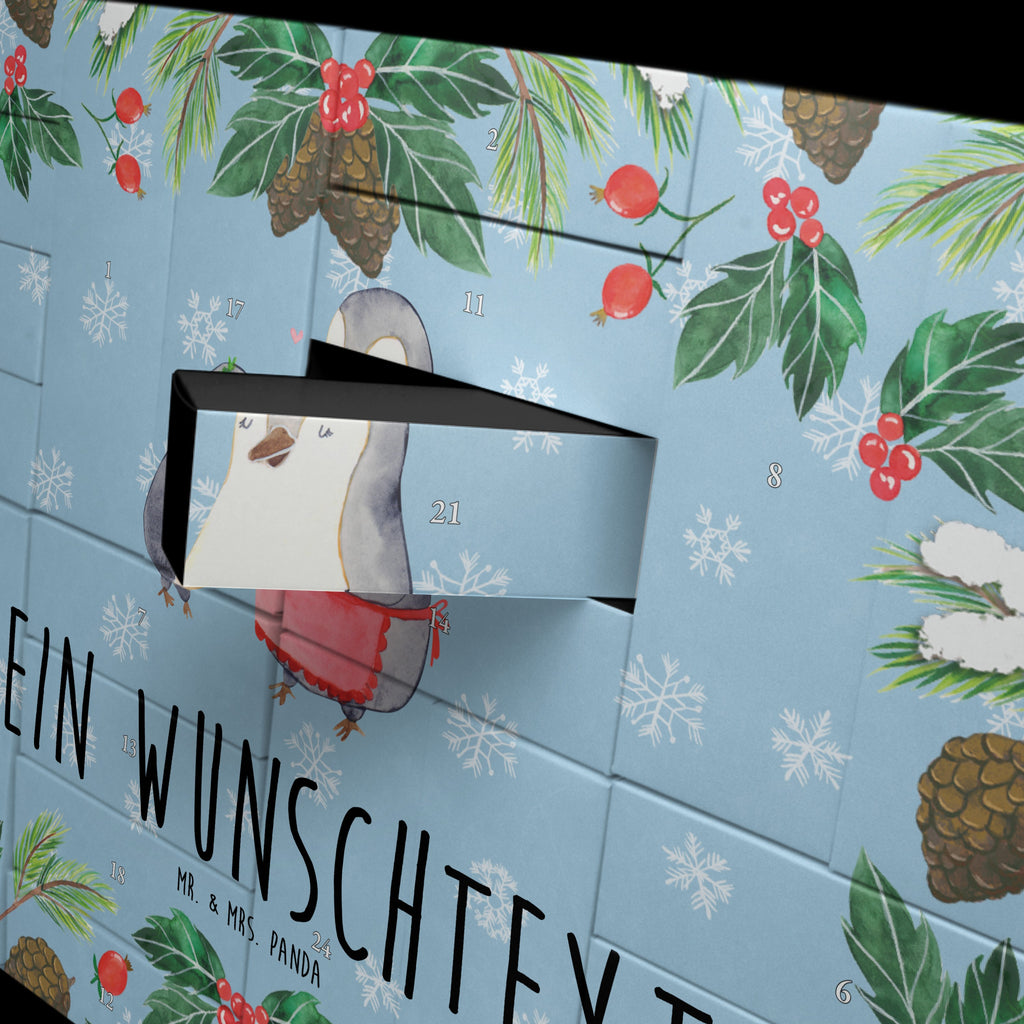 Personalisierter Befüllbarer Adventskalender Pinguin mit Kind Befüllbarer Adventskalender, Adventskalender zum selbst befüllen, Familie, Vatertag, Muttertag, Bruder, Schwester, Mama, Papa, Oma, Opa, Geschenk, Mami, Mutti, Mutter, Geburststag