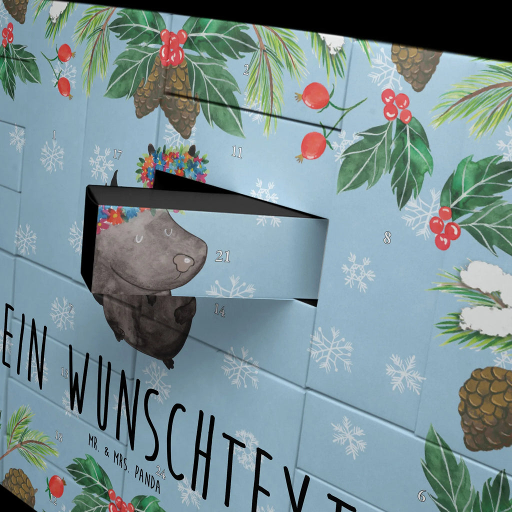 Personalisierter Befüllbarer Adventskalender Stinktier Mädchen Befüllbarer Adventskalender, Adventskalender zum selbst befüllen, Stinktier, Skunk, Wildtier, Raubtier, Stinker, Stinki, Yoga, Namaste, Lebe, Liebe, Lache