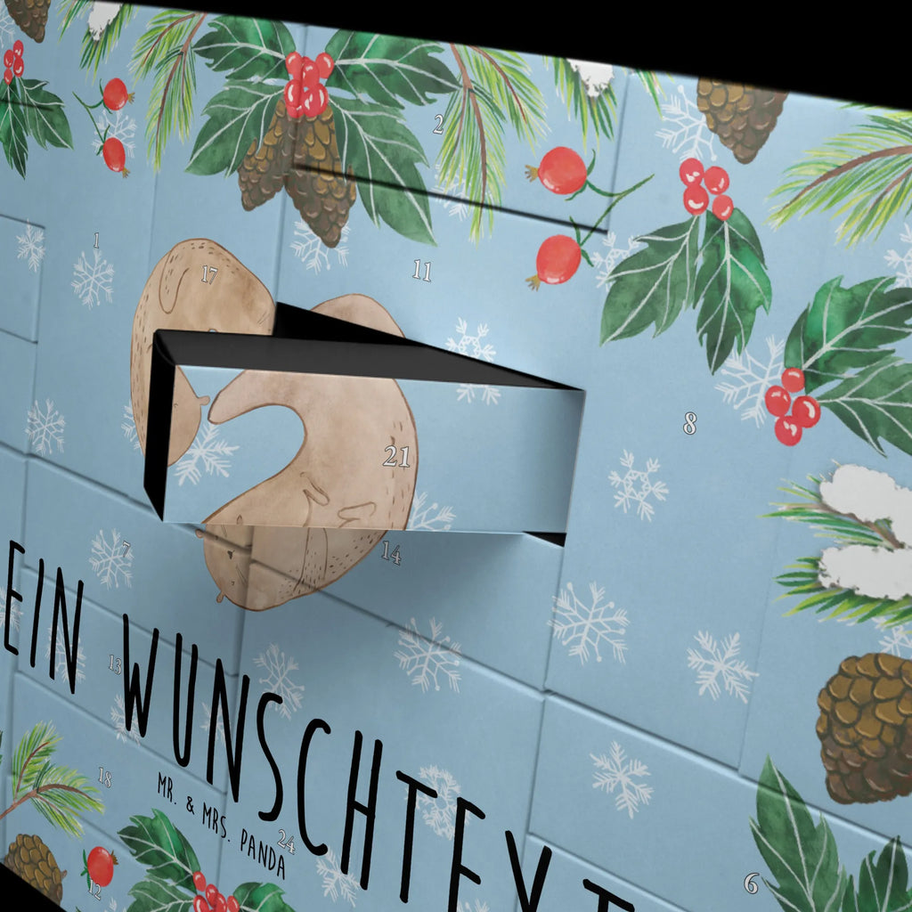 Personalisierter Befüllbarer Adventskalender Otter Herz Befüllbarer Adventskalender, Adventskalender zum selbst befüllen, Otter, Fischotter, Seeotter, Liebe, Herz, Liebesbeweis, Liebesgeschenk, Bessere Hälfte, Love you, Jahrestag, Hochzeitstag, Verlobung, gemeinsames Leben