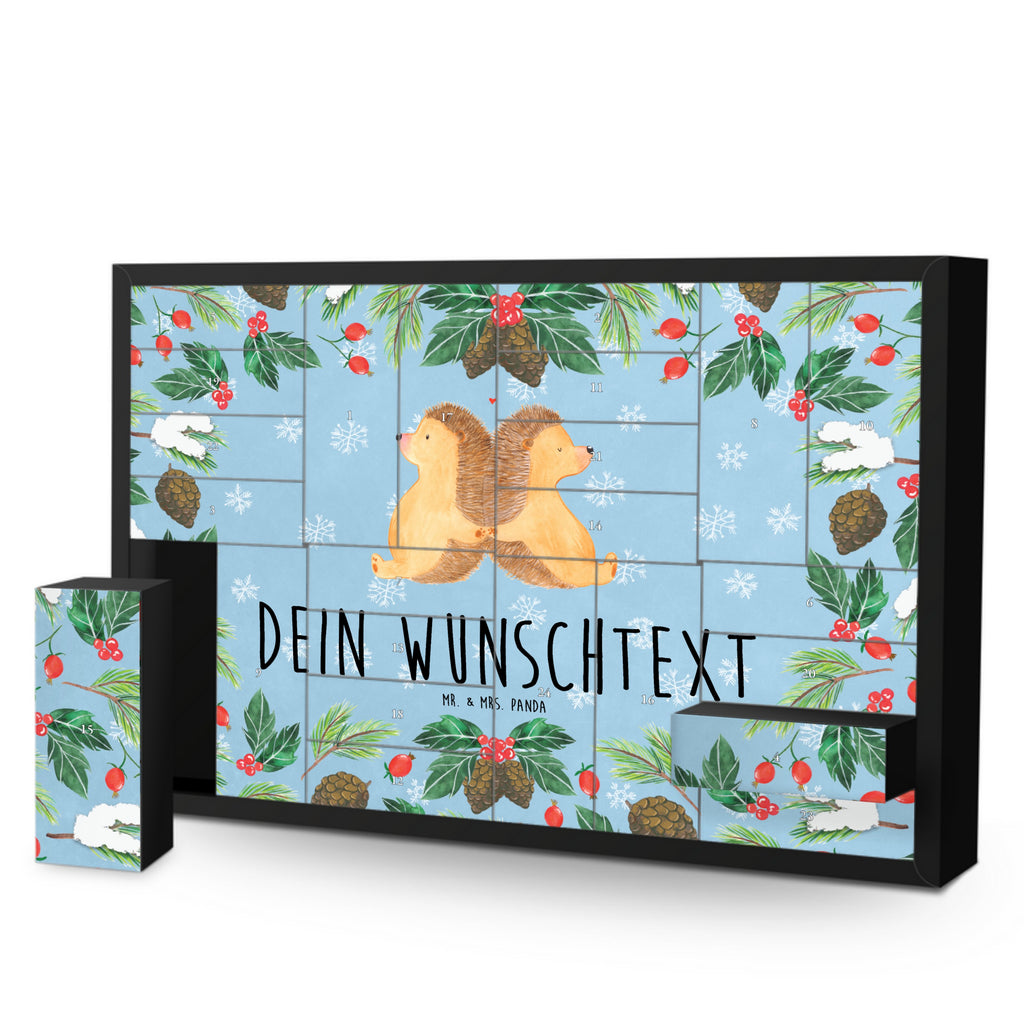 Personalisierter Befüllbarer Adventskalender Igel händchenhaltend Befüllbarer Adventskalender, Adventskalender zum selbst befüllen, Liebe, Partner, Freund, Freundin, Ehemann, Ehefrau, Heiraten, Verlobung, Heiratsantrag, Liebesgeschenk, Jahrestag, Hocheitstag, Igel, Igelliebe, Hand in Hand, Liebesbeweis, große Liebe, Liebesbotschaft, Hochzeit, Lieblingsmensch, Gemeinsamkeit, Love, Geschenk für zwei