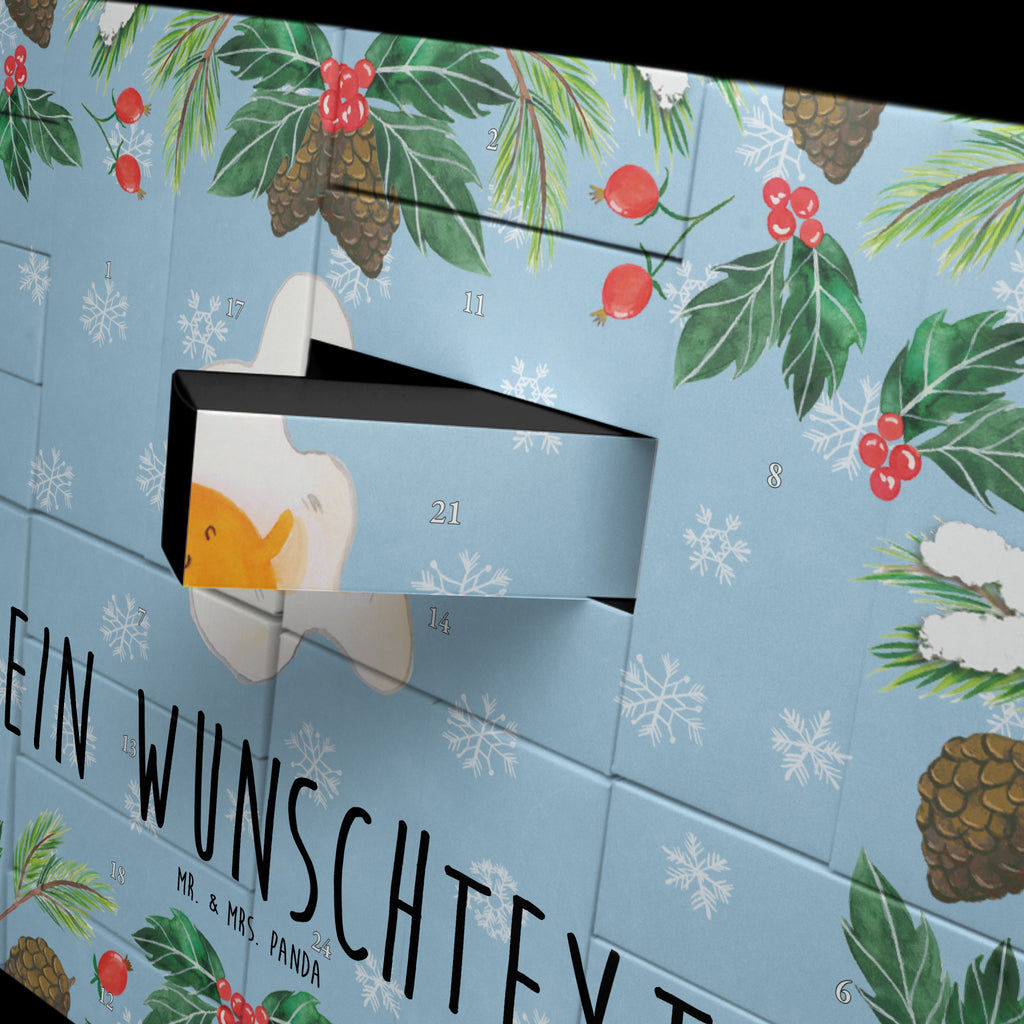 Personalisierter Befüllbarer Adventskalender Spiegelei Ei Befüllbarer Adventskalender, Adventskalender zum selbst befüllen, Tiermotive, Gute Laune, lustige Sprüche, Tiere, Ei, Spiegelei, Schön, Tag, Glücklich, Liebe