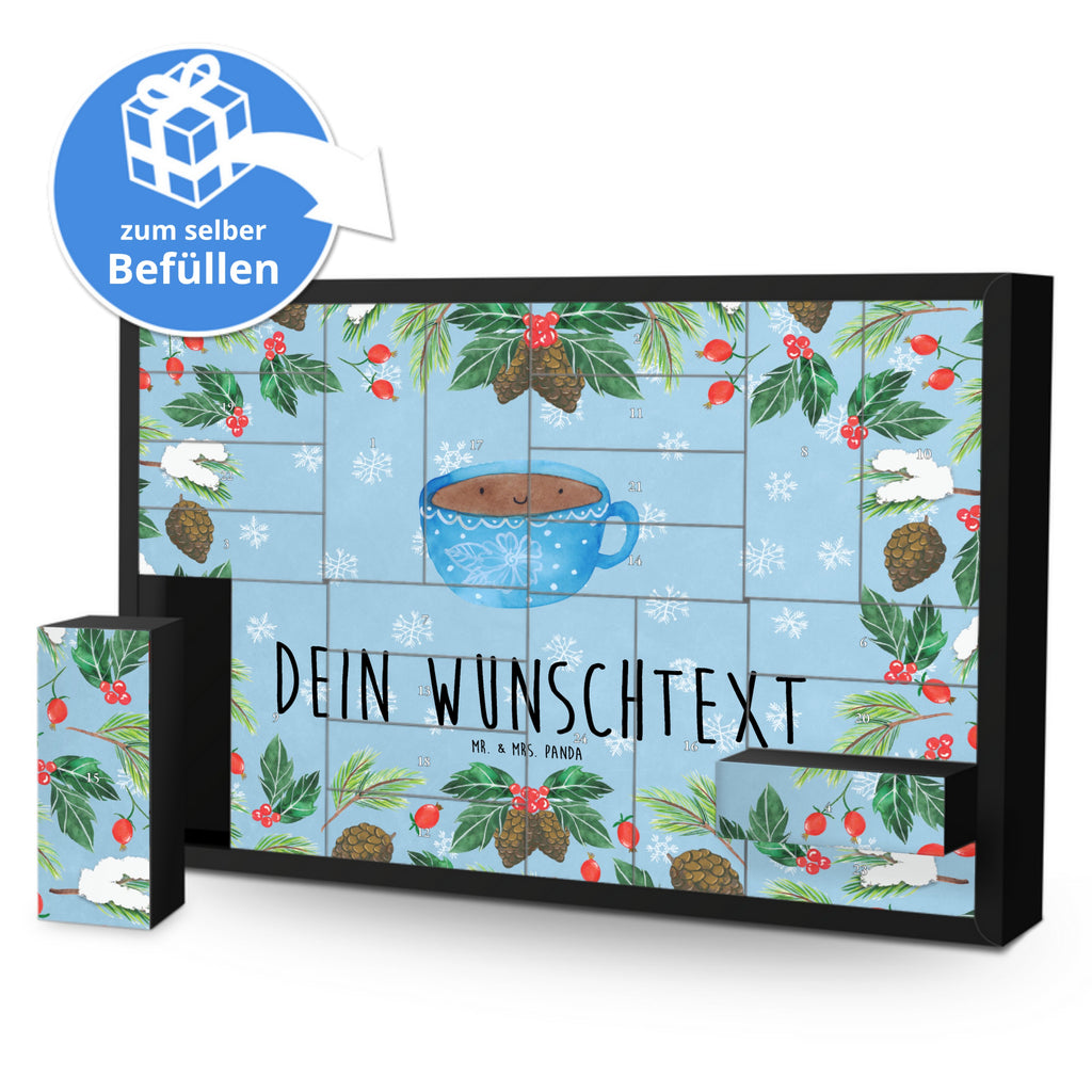 Personalisierter Befüllbarer Adventskalender Kaffee Tasse Befüllbarer Adventskalender, Adventskalender zum selbst befüllen, Tiermotive, Gute Laune, lustige Sprüche, Tiere, Kaffee, Tasse, Liebe, Geschmack, Genuss, Glücklich