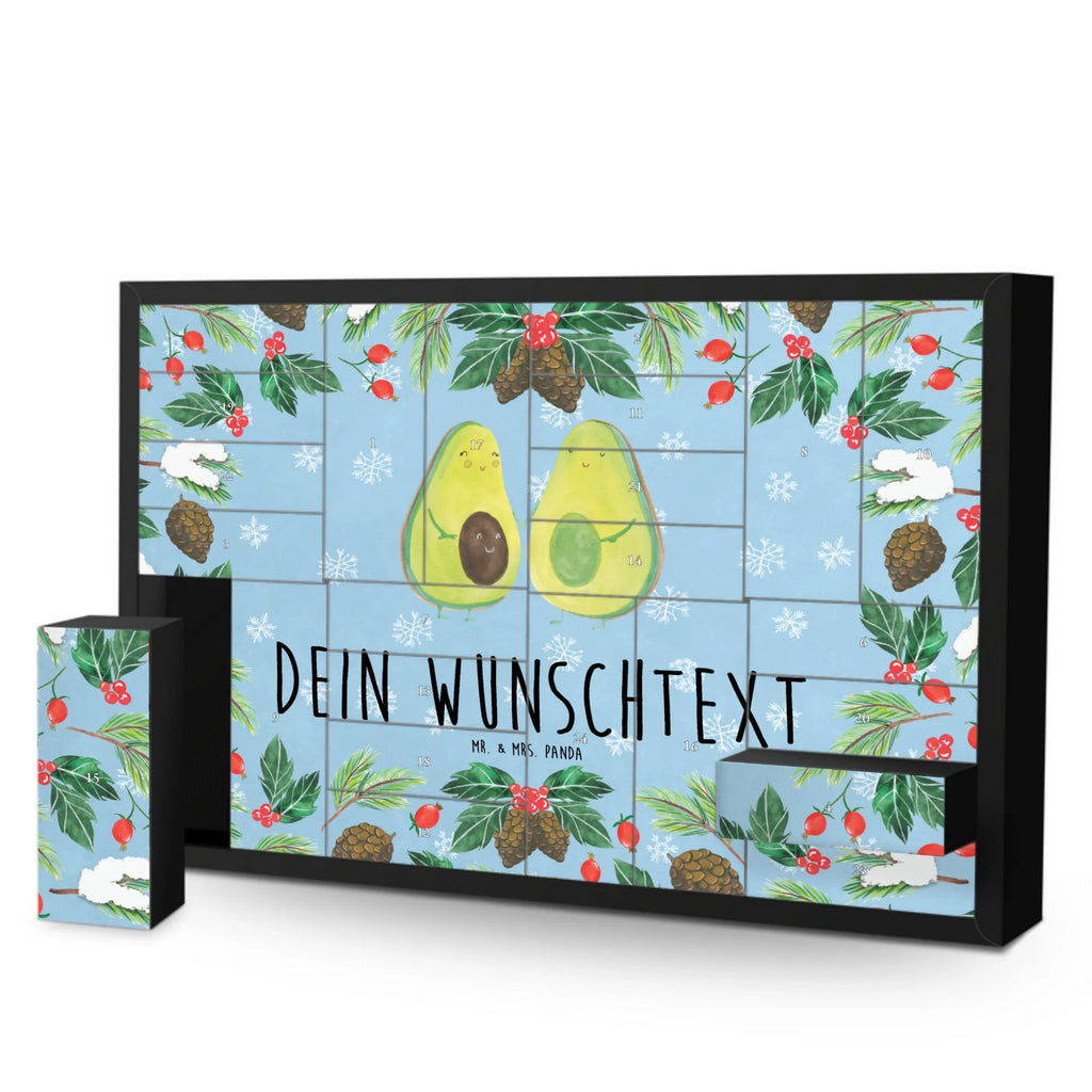 Personalisierter Befüllbarer Adventskalender Avocado Pärchen Befüllbarer Adventskalender, Adventskalender zum selbst befüllen, Avocado, Veggie, Vegan, Gesund, Avocuddle, Liebe, Schwangerschaft, Familie, Babyshower, Babyparty, Hochzeit, Kinder, Avocados, Geburt