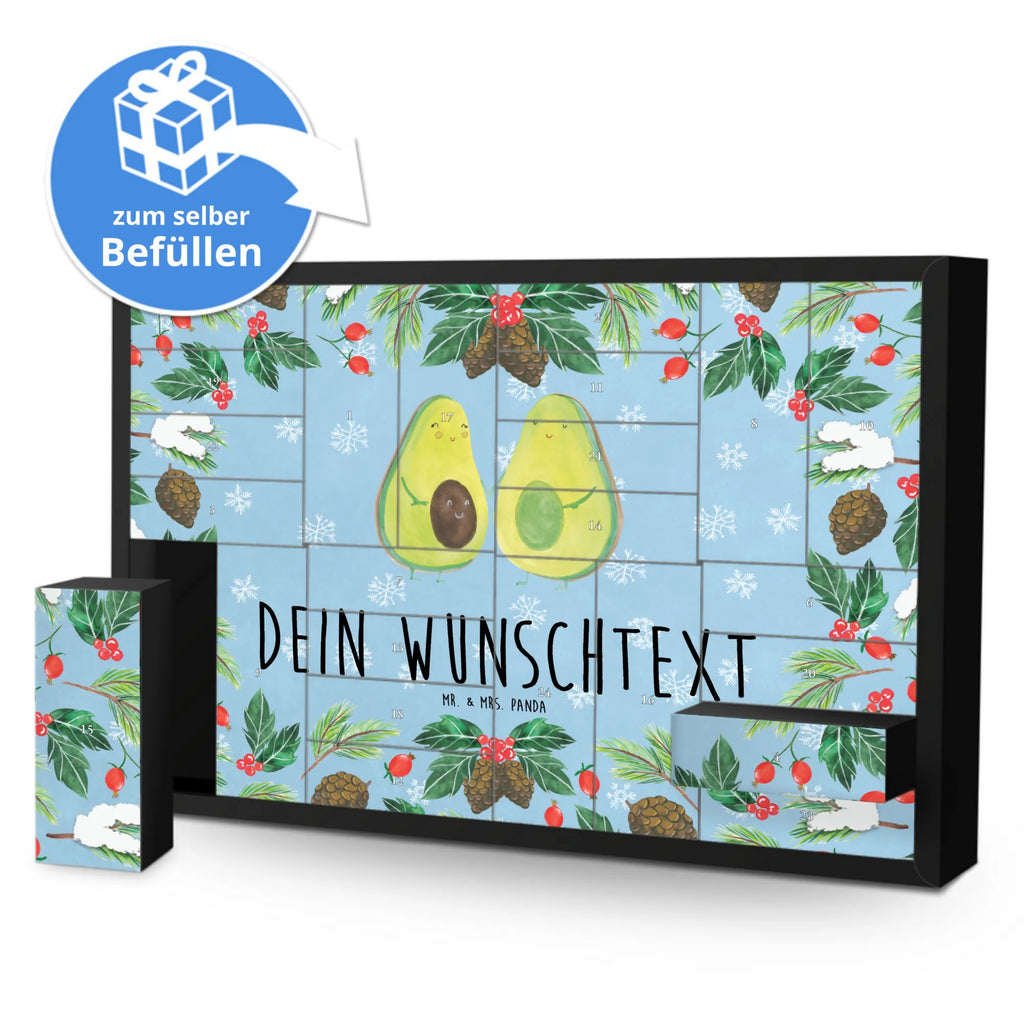 Personalisierter Befüllbarer Adventskalender Avocado Pärchen Befüllbarer Adventskalender, Adventskalender zum selbst befüllen, Avocado, Veggie, Vegan, Gesund, Avocuddle, Liebe, Schwangerschaft, Familie, Babyshower, Babyparty, Hochzeit, Kinder, Avocados, Geburt