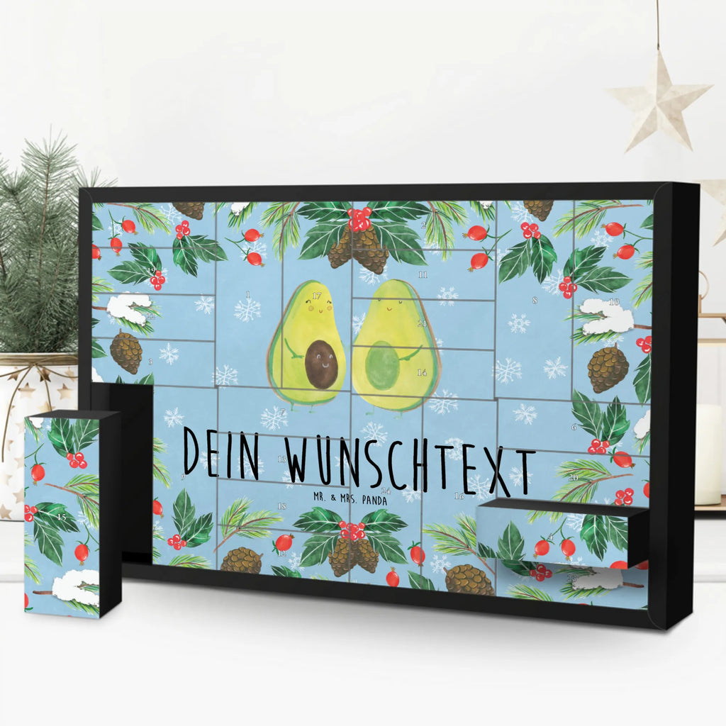 Personalisierter Befüllbarer Adventskalender Avocado Pärchen Befüllbarer Adventskalender, Adventskalender zum selbst befüllen, Avocado, Veggie, Vegan, Gesund, Avocuddle, Liebe, Schwangerschaft, Familie, Babyshower, Babyparty, Hochzeit, Kinder, Avocados, Geburt