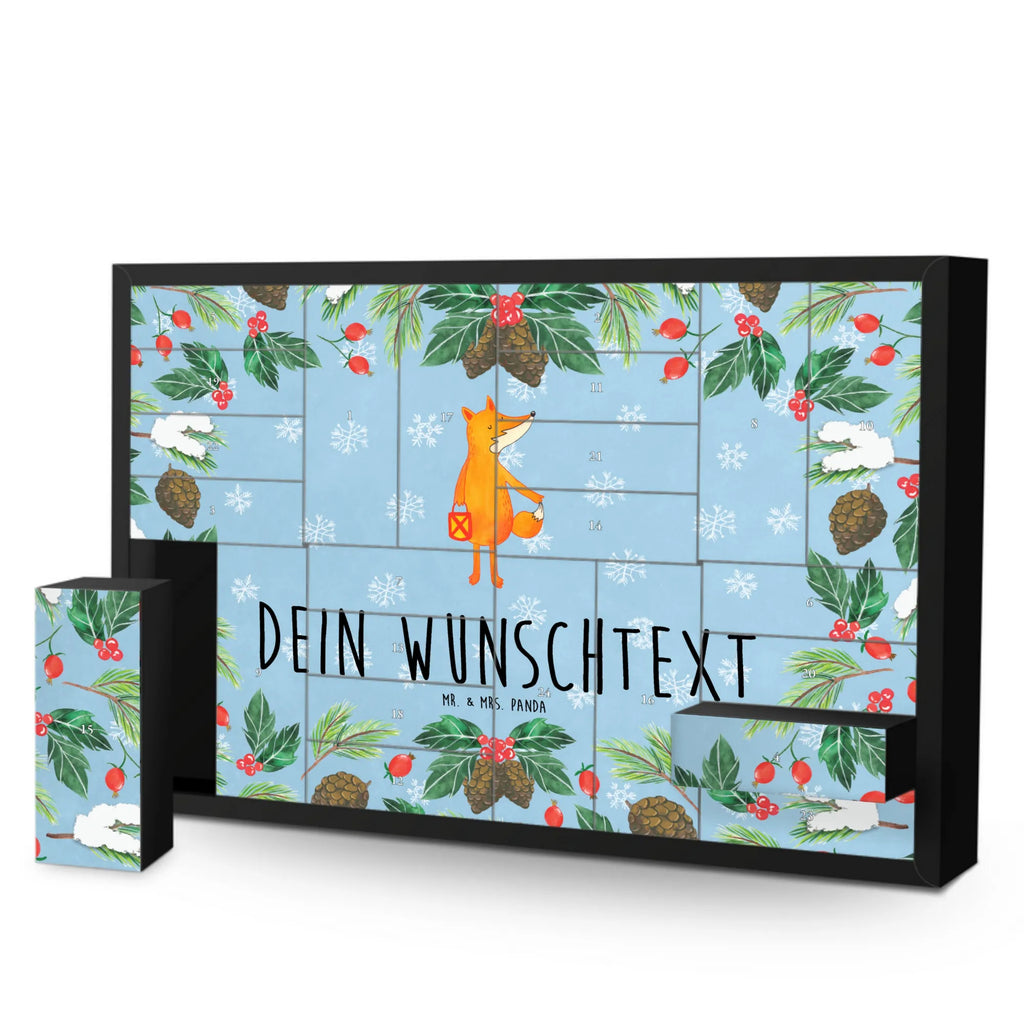 Personalisierter Befüllbarer Adventskalender Fuchs Laterne Befüllbarer Adventskalender, Adventskalender zum selbst befüllen, Fuchs, Füchse, Spruch trösten, Liebeskummer Spruch, Laterne, Sankt Martin, Laternenumzug, Aufmuntern, Cäsar Otto Hugo Flaischlen