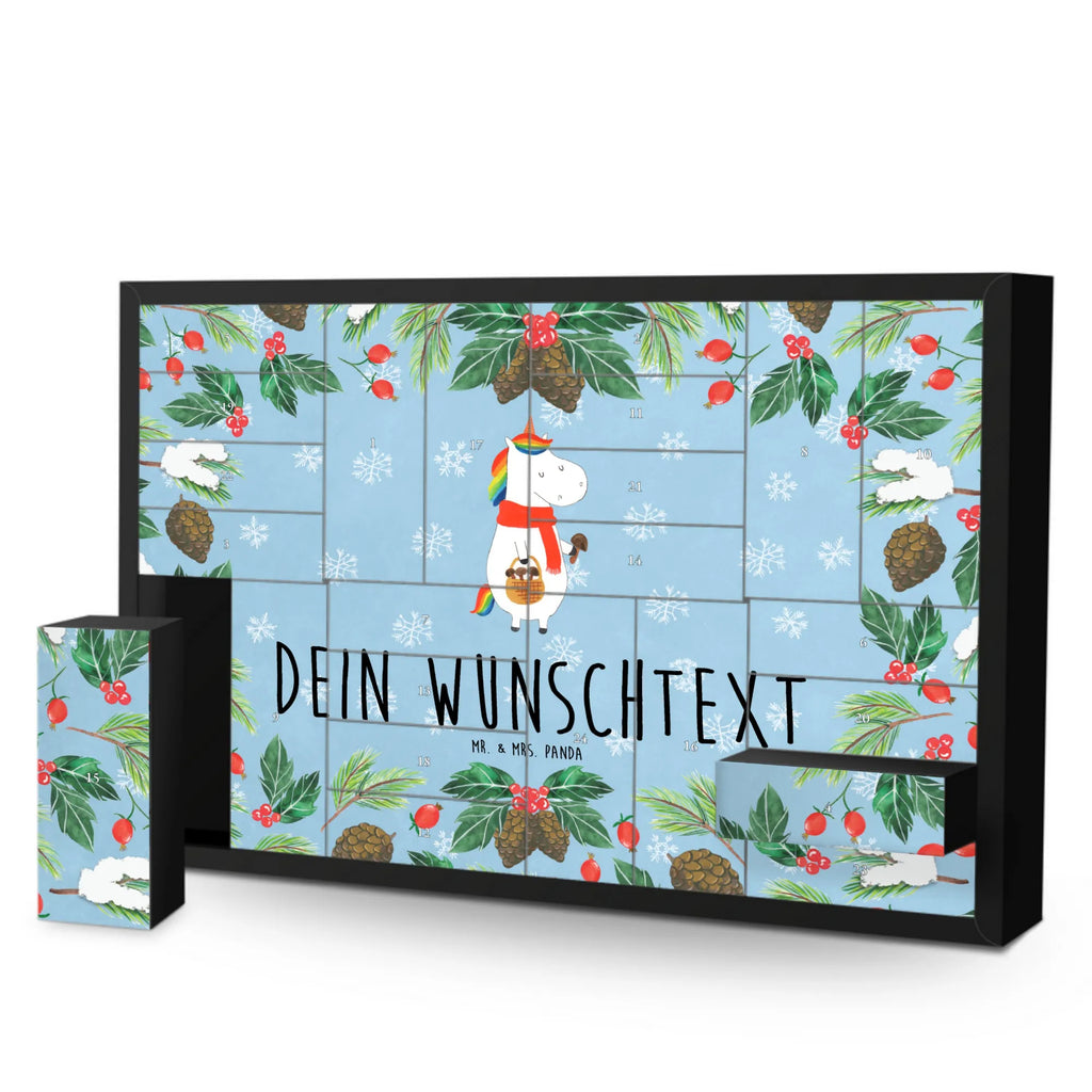 Personalisierter Befüllbarer Adventskalender Einhorn Pilz Befüllbarer Adventskalender, Adventskalender zum selbst befüllen, Einhorn, Einhörner, Einhorn Deko, Unicorn, Pilze, Pilzsammler, Motivation, Spruch, Liebeskummer